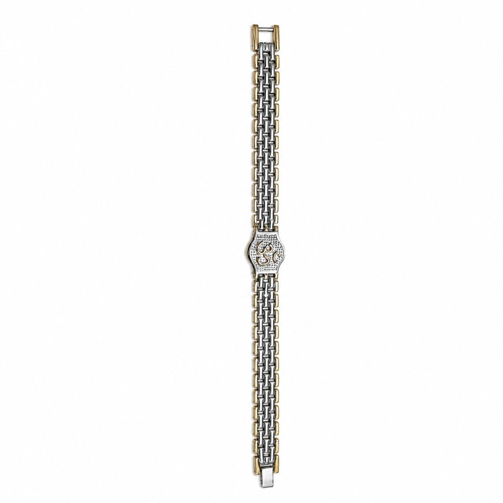Viraansh- Om Symbol Dual Tone Bracelet for Men