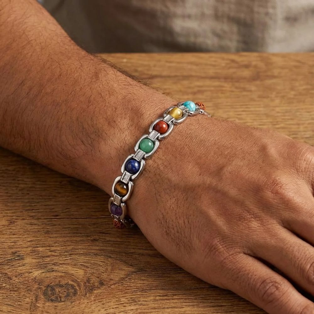 Athvik- 7 Chakra Healing Bracelet for Men