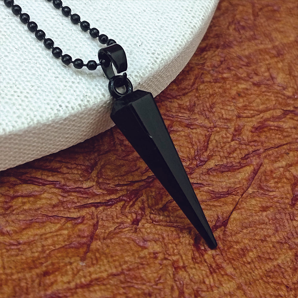Polo- Men’s Matte Black Arrowhead Necklace