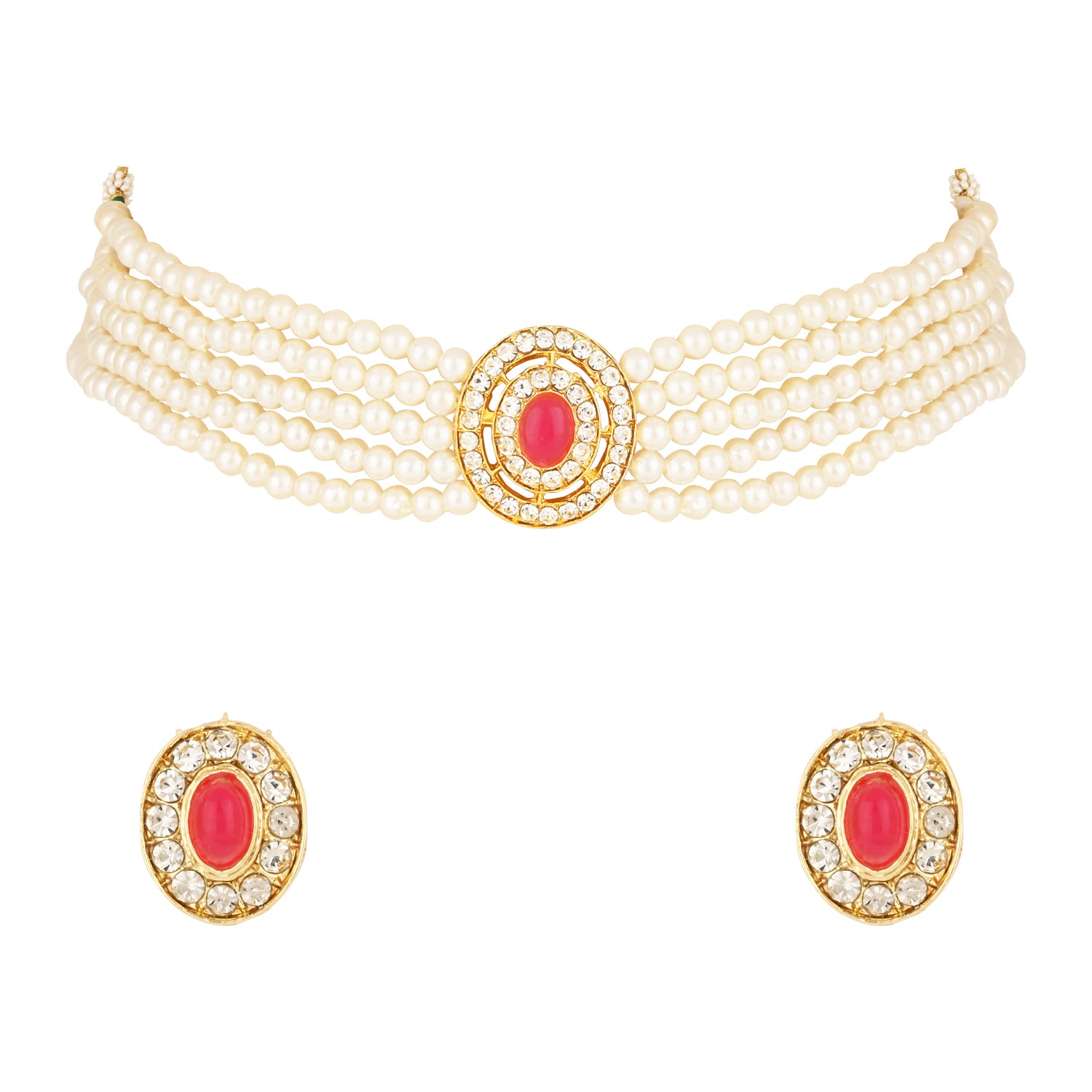 Anaya Pink Choker Set