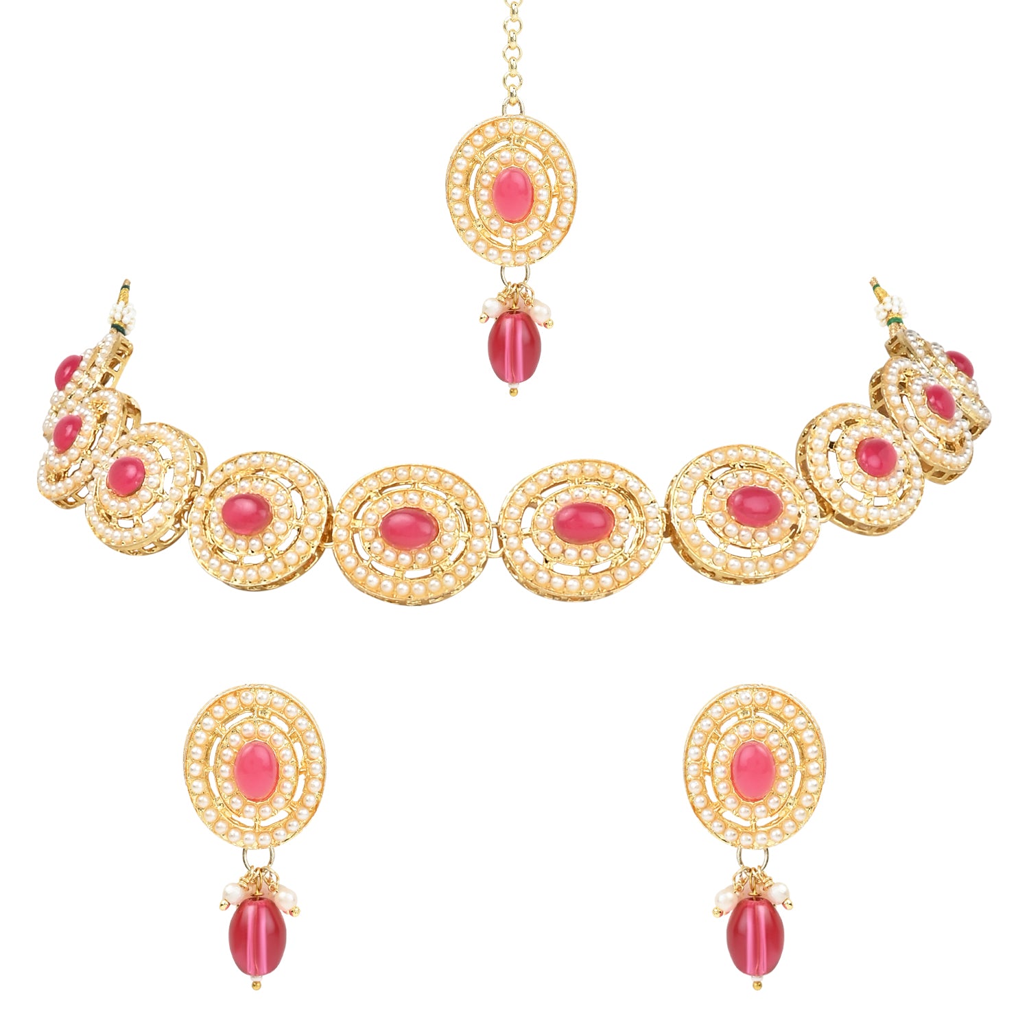 Nyomi Pink Choker Set
