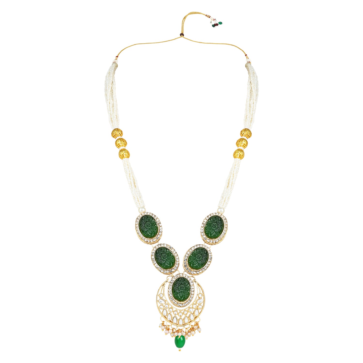 Nirvi Green Choker Set