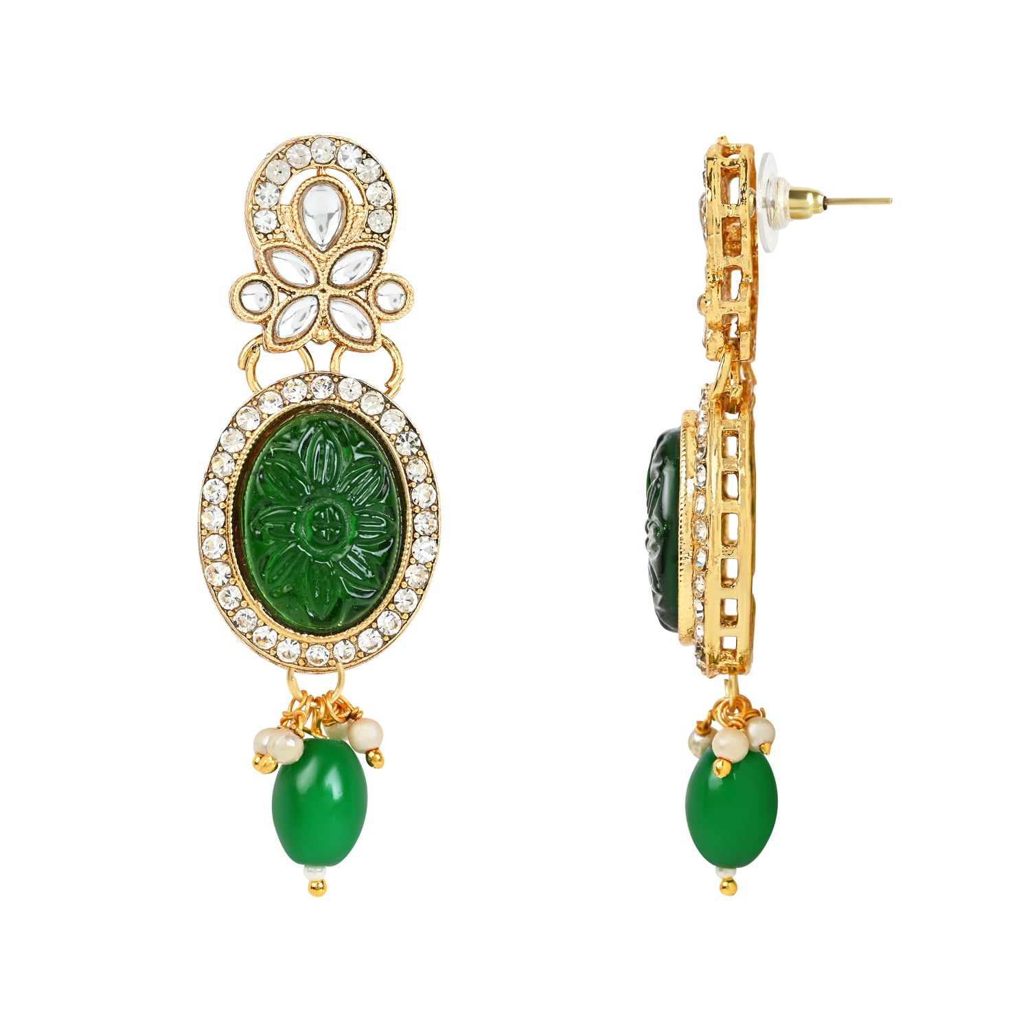 Nirvi Green Choker Set