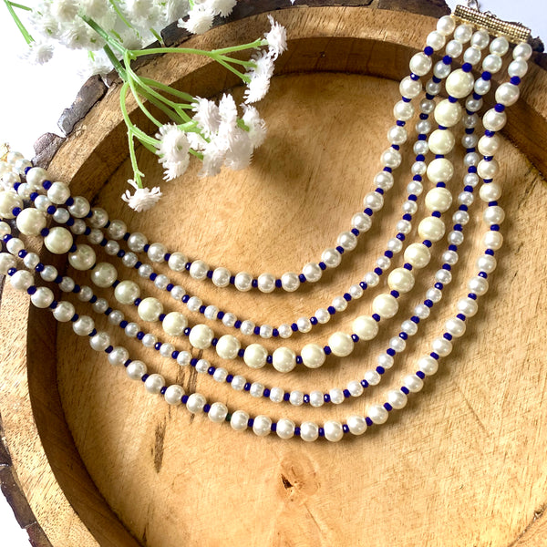 ISHA Purple Pearl Necklace Set
