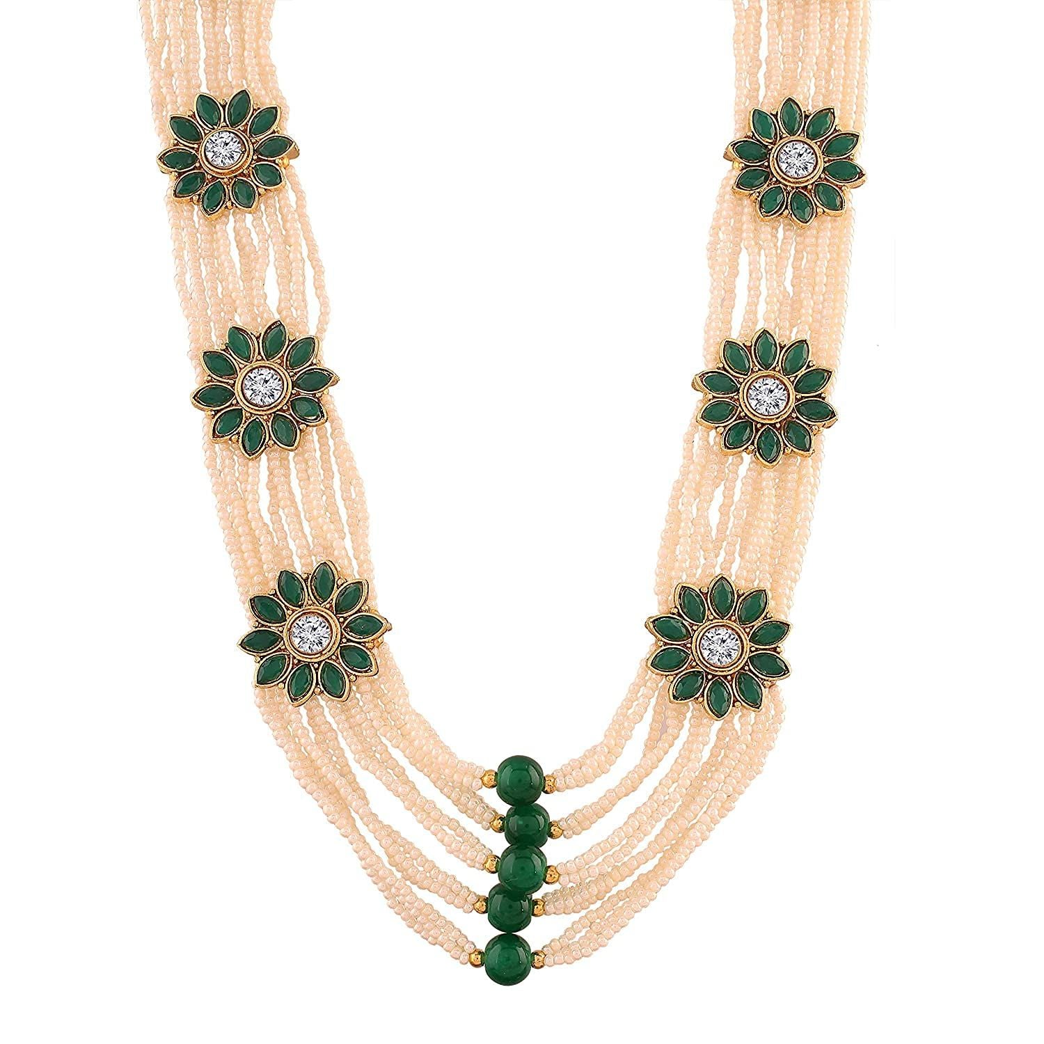 Ekadanta Green Pearl Mala