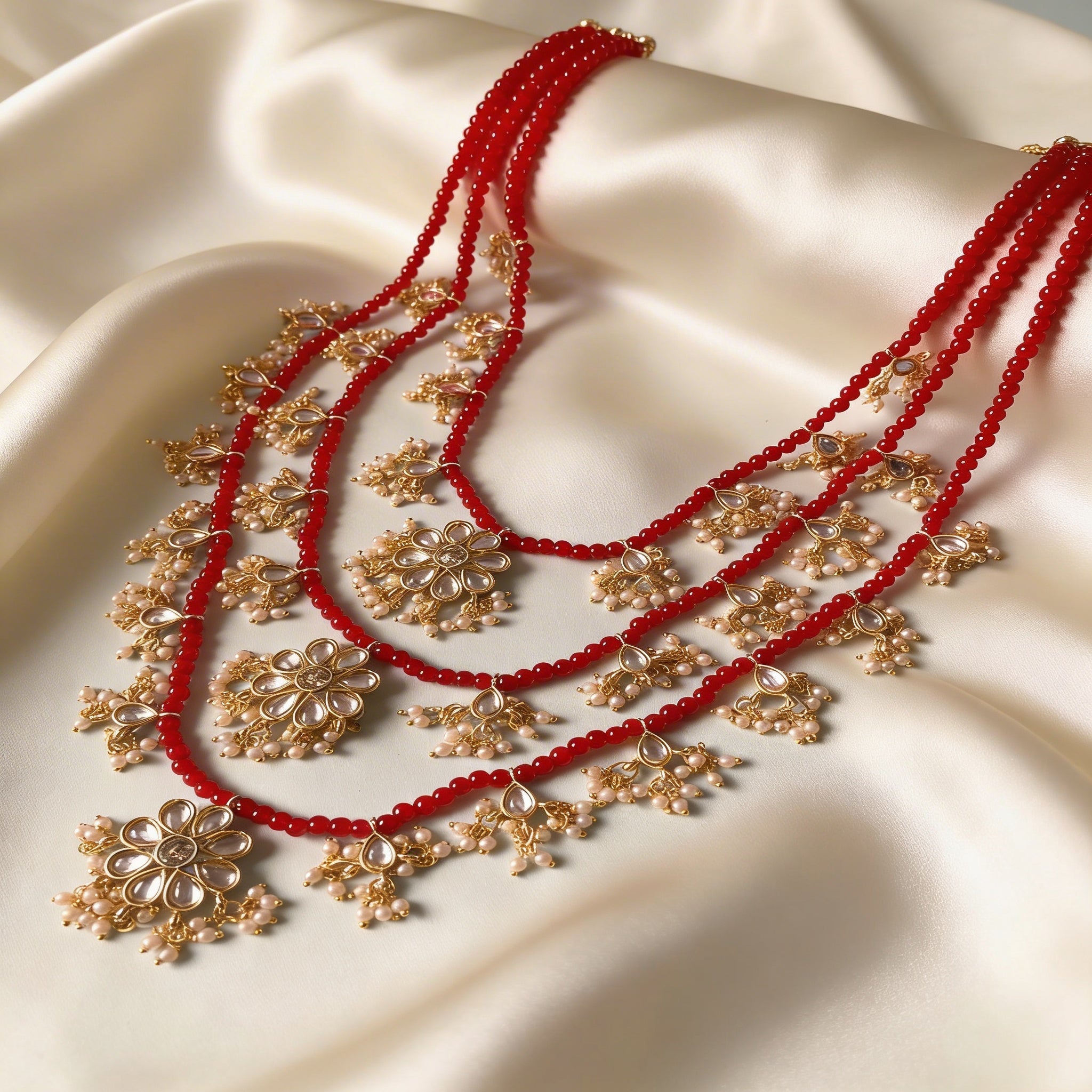 Ansh Red Necklace