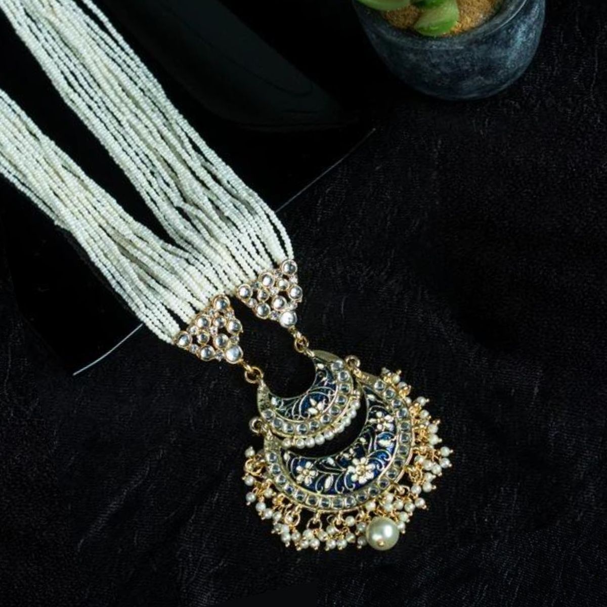 Ekansh Blue Necklace For Men
