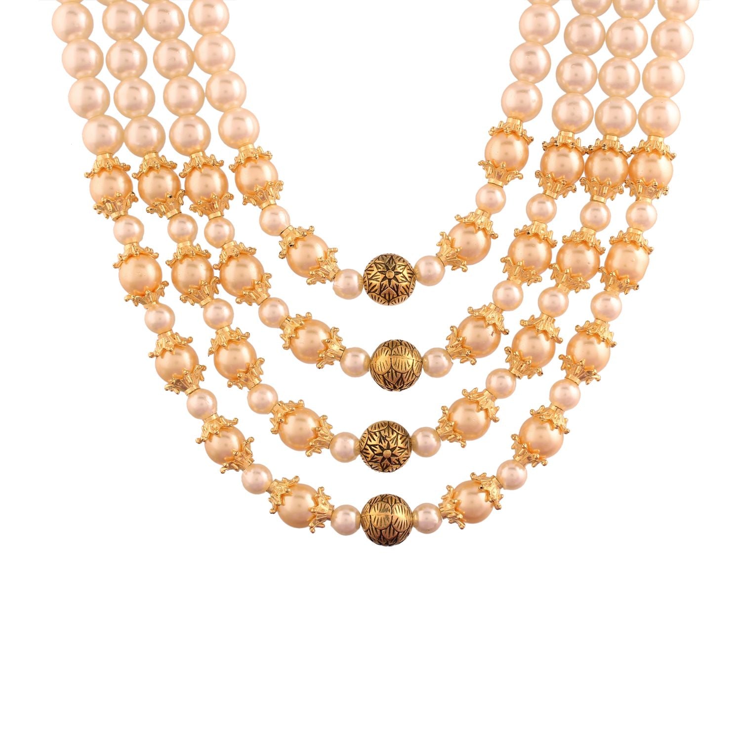 Durja Gold Pearl Mala