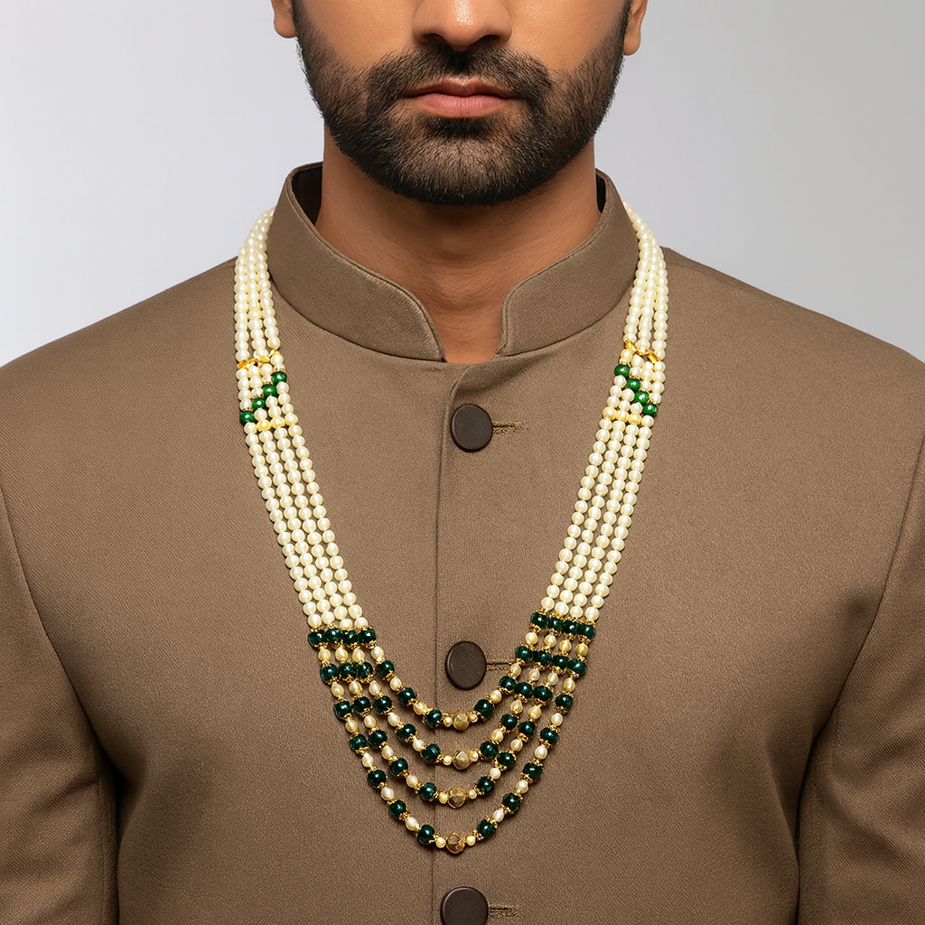 Yuvraj Green Necklace For Women