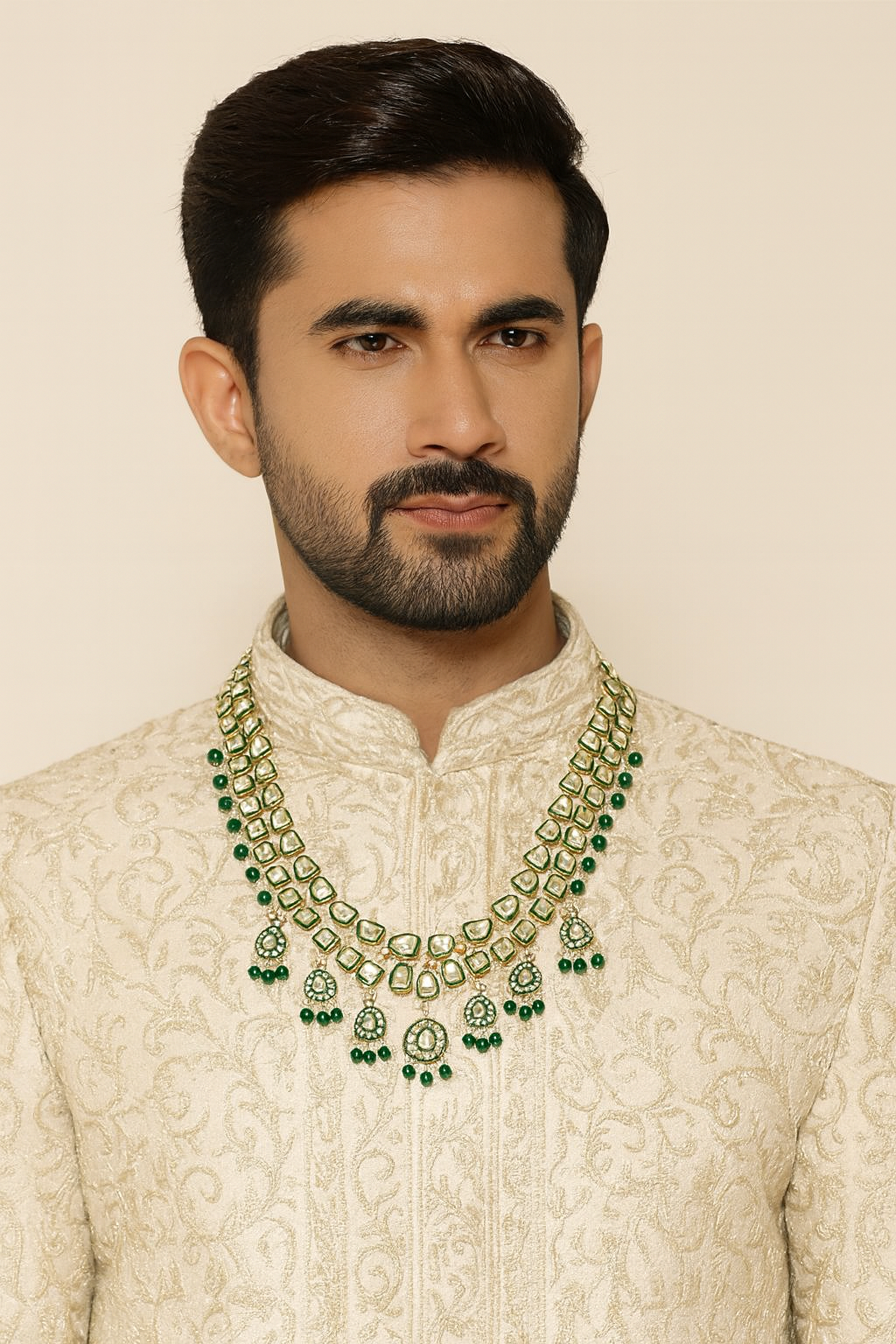 Kiyan Green Neckace FOr Men