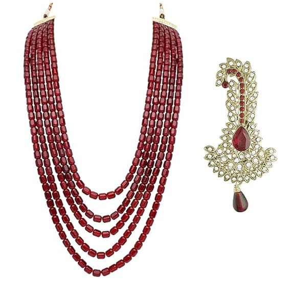 Elegant Groom Mala with Pearl Strands and Kalangi