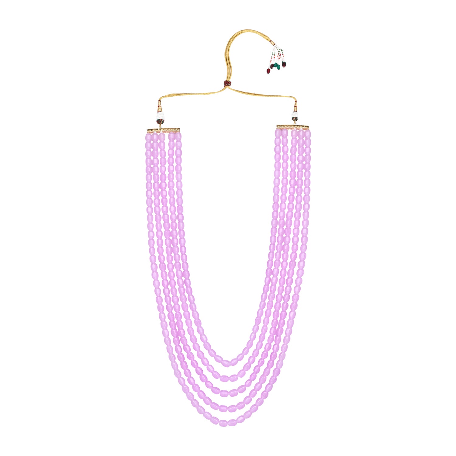 Ganadhakshya Purple Green Pearl Mala