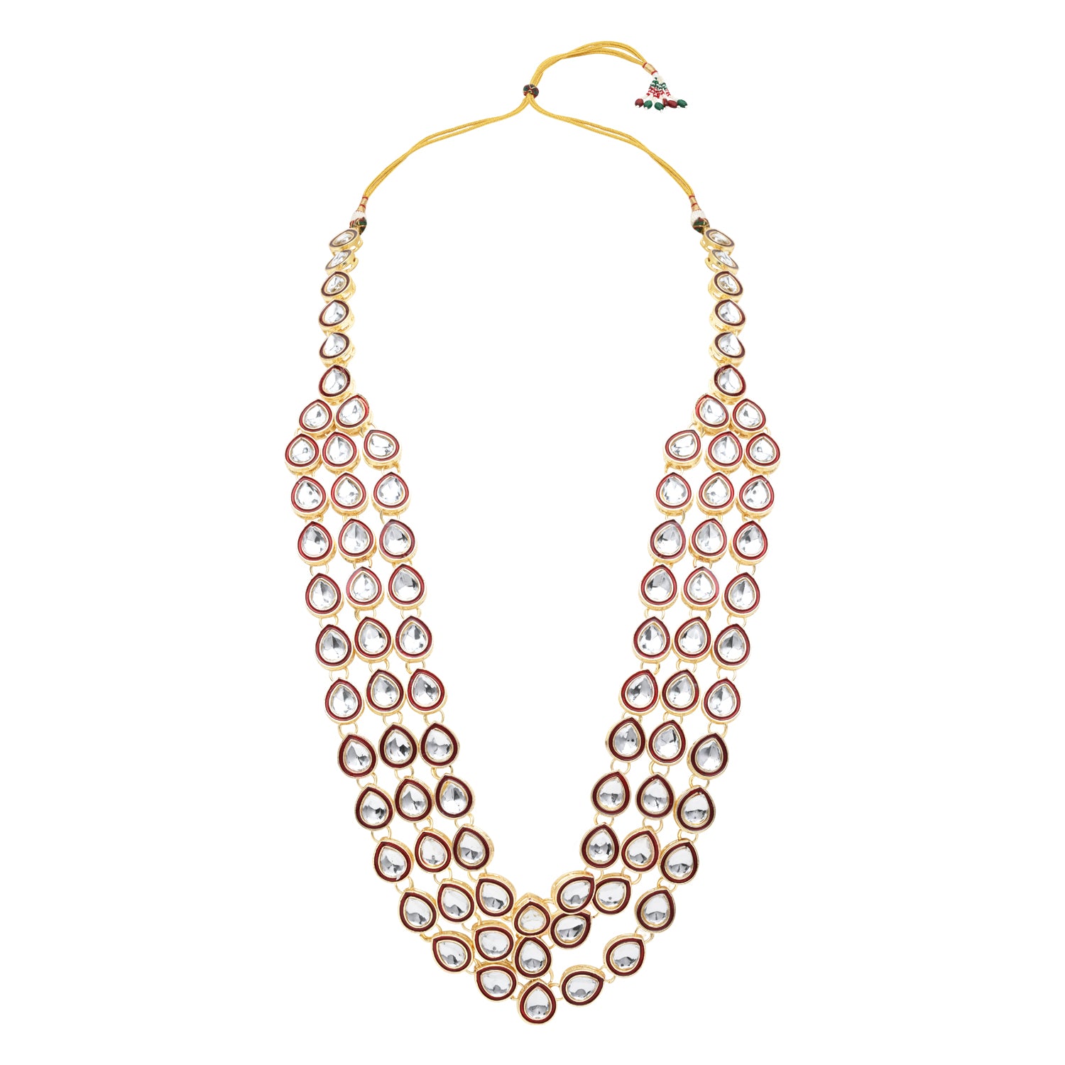 Jacky Bhagnani Maroon Necklace For Men