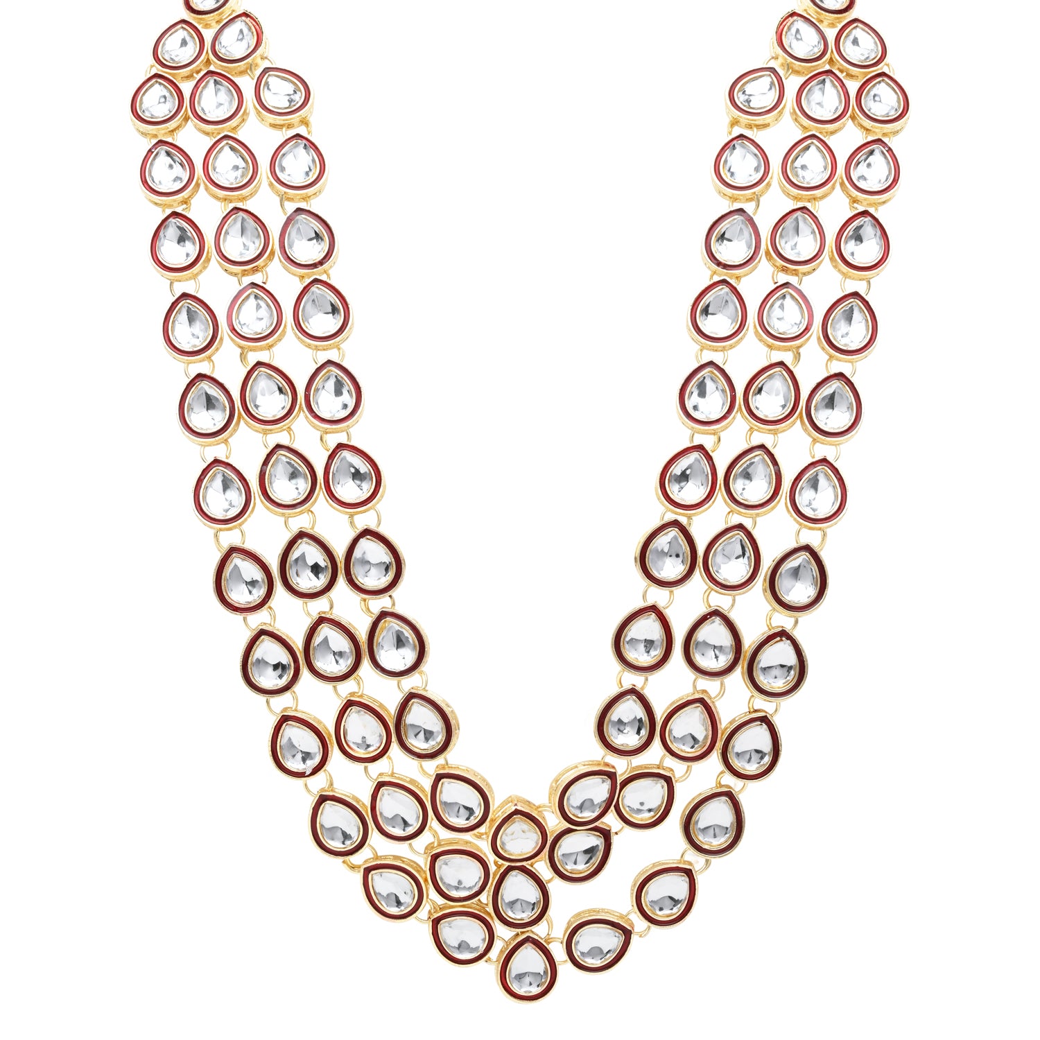 Jacky Bhagnani Maroon Necklace For Men