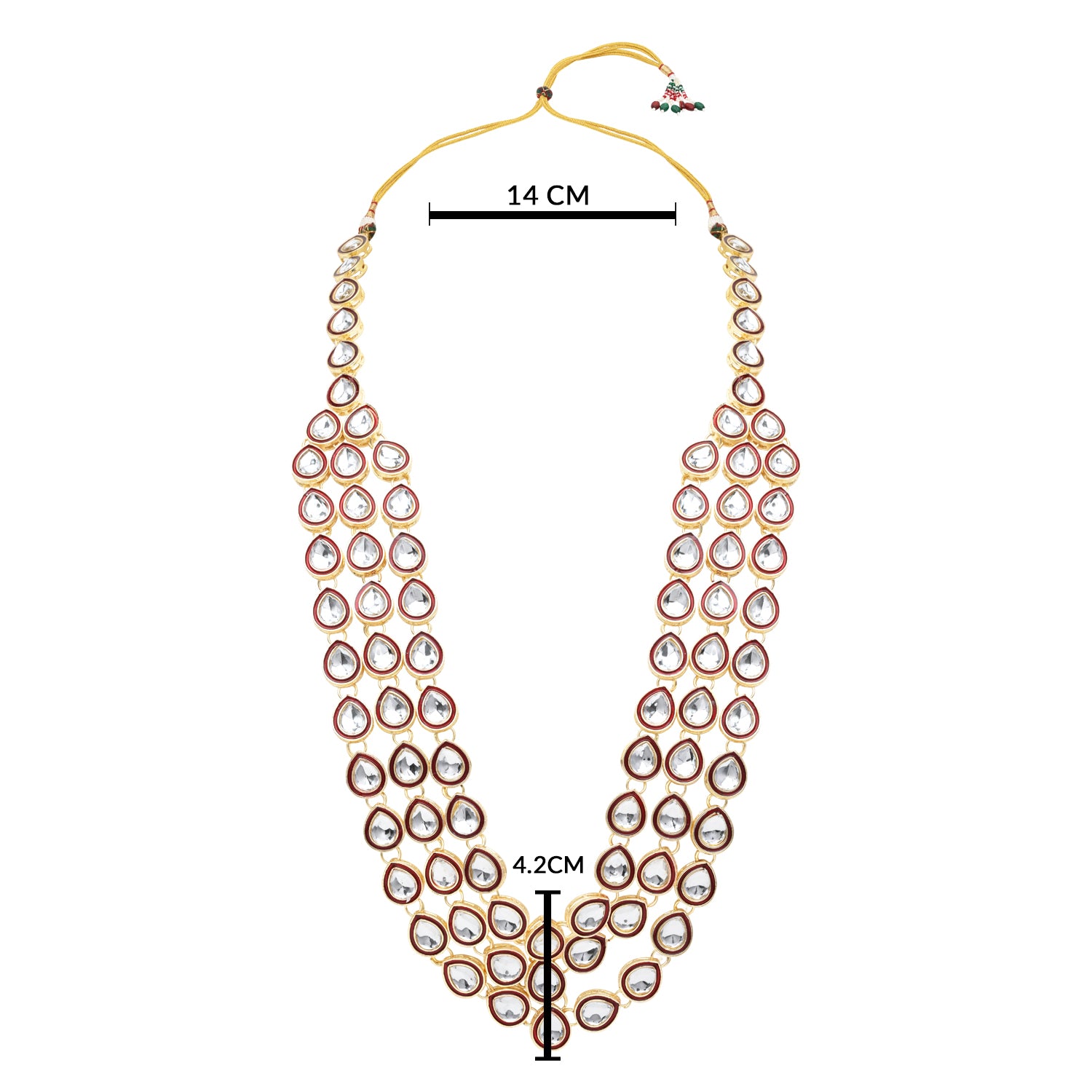 Jacky Bhagnani Maroon Necklace For Men