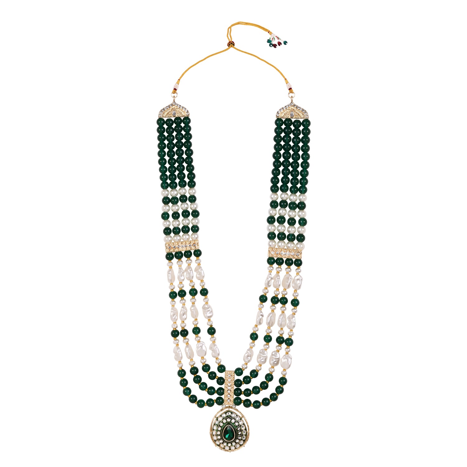 Advik - Green Necklace For Men