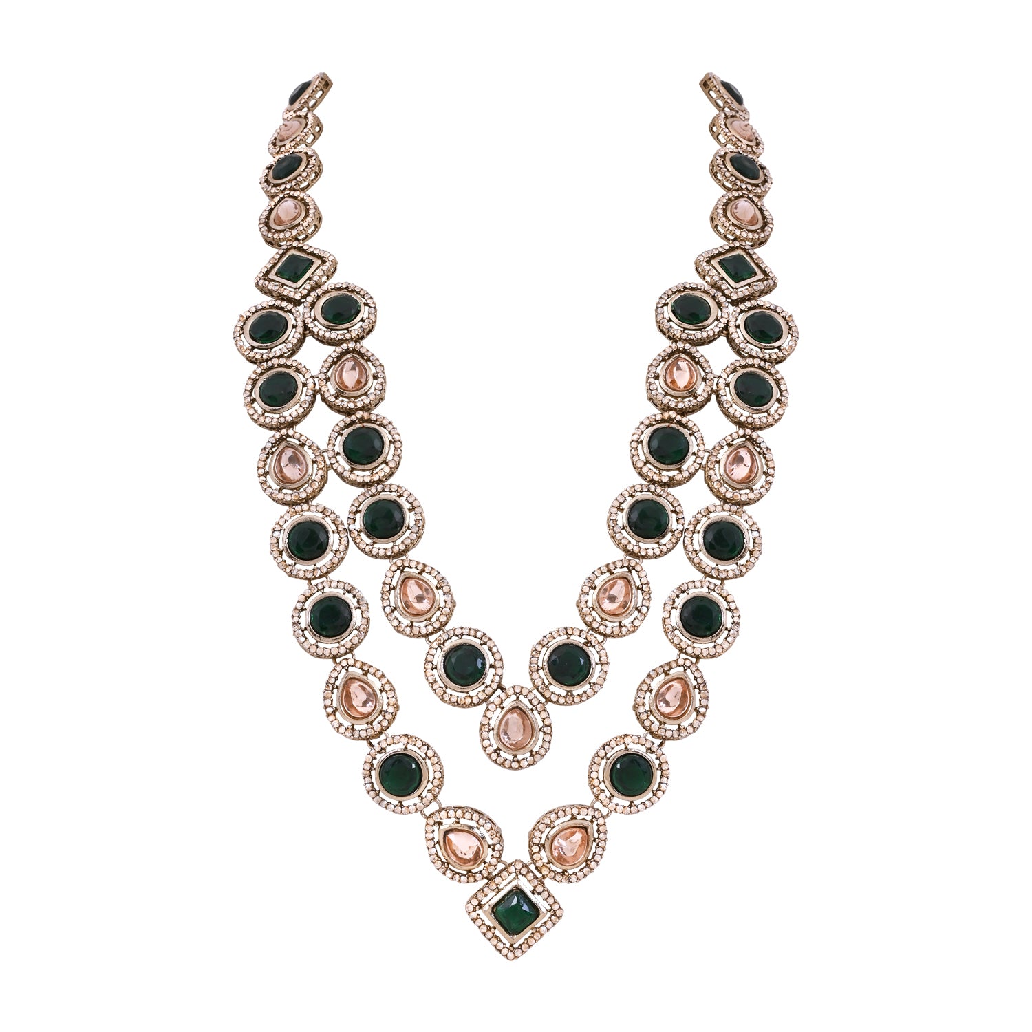 Ankit - Green Kundan Mala