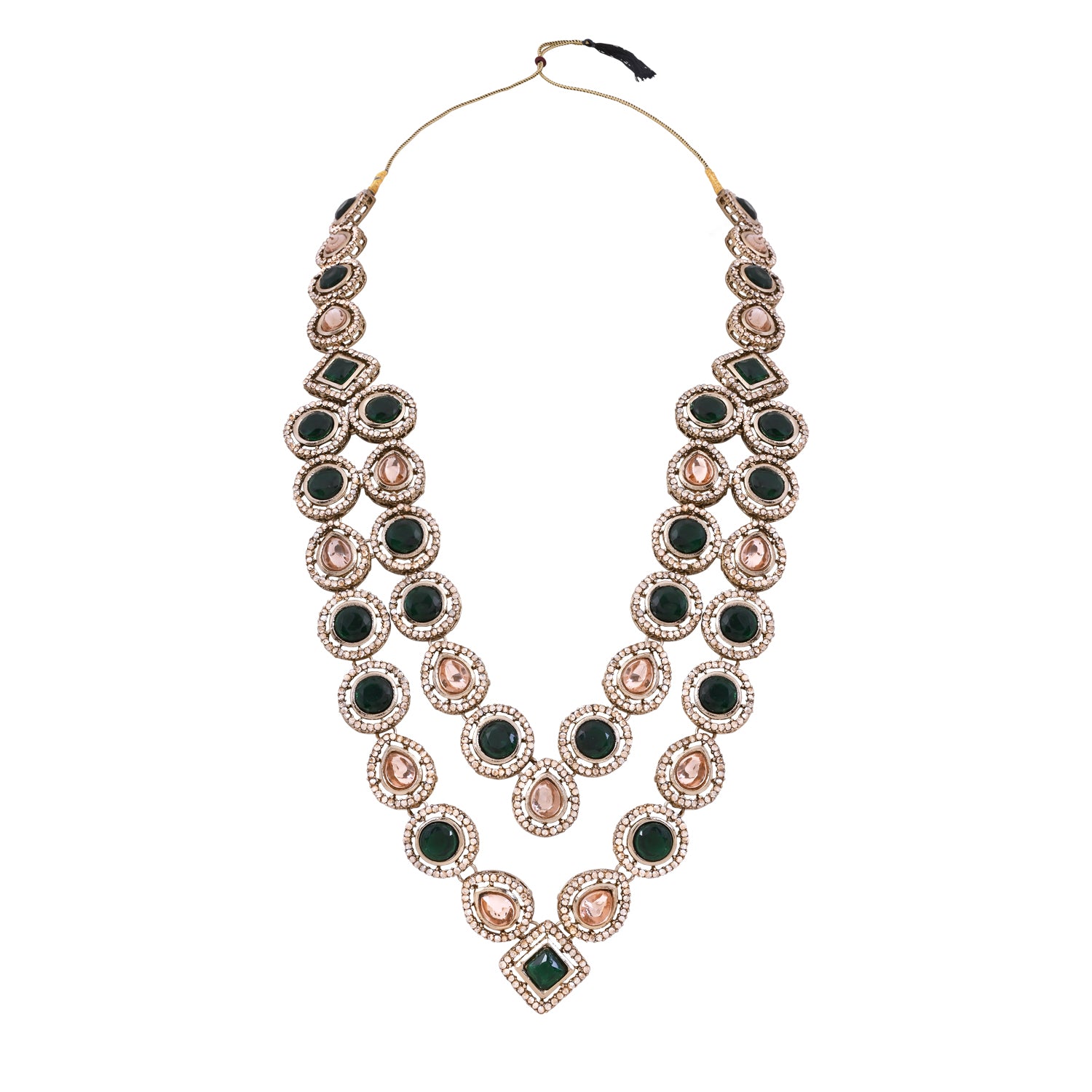 Ankit - Green Kundan Mala