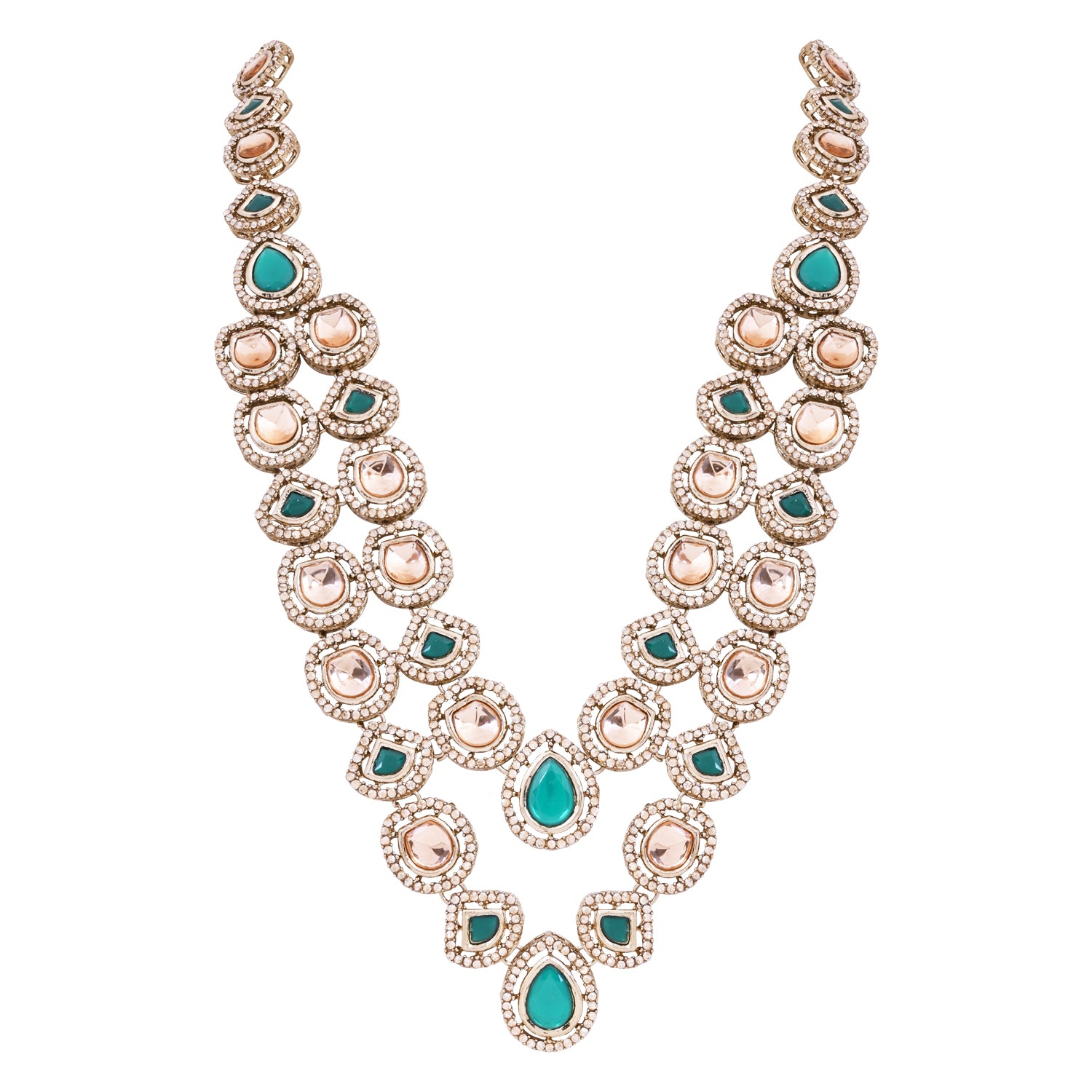 Zorav - Green Kundan Mala