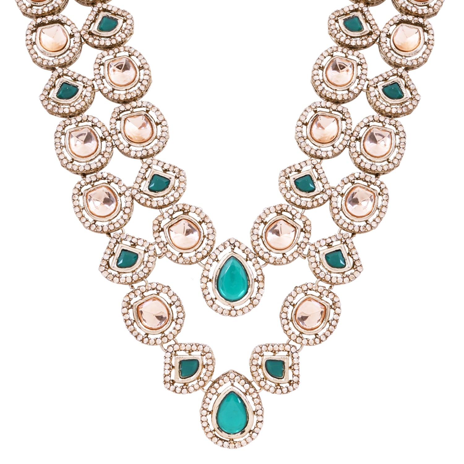 Zorav - Green Kundan Mala