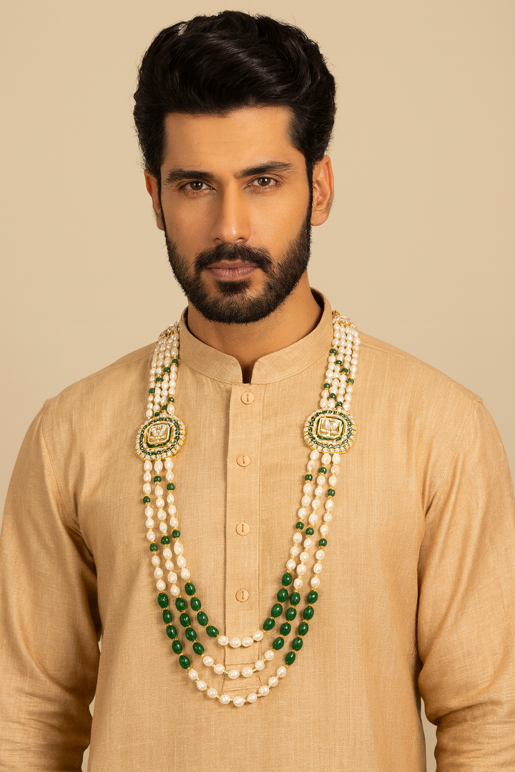 Hridaan - Green Necklace For Men