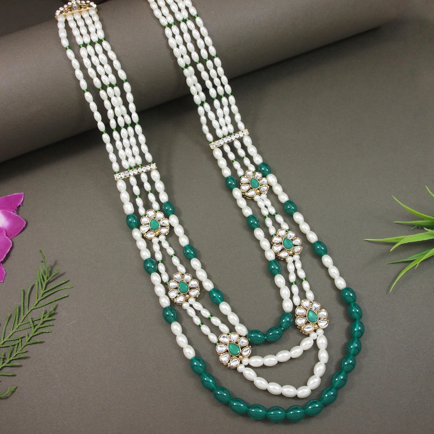 Shaurya - Green Necklace For Men