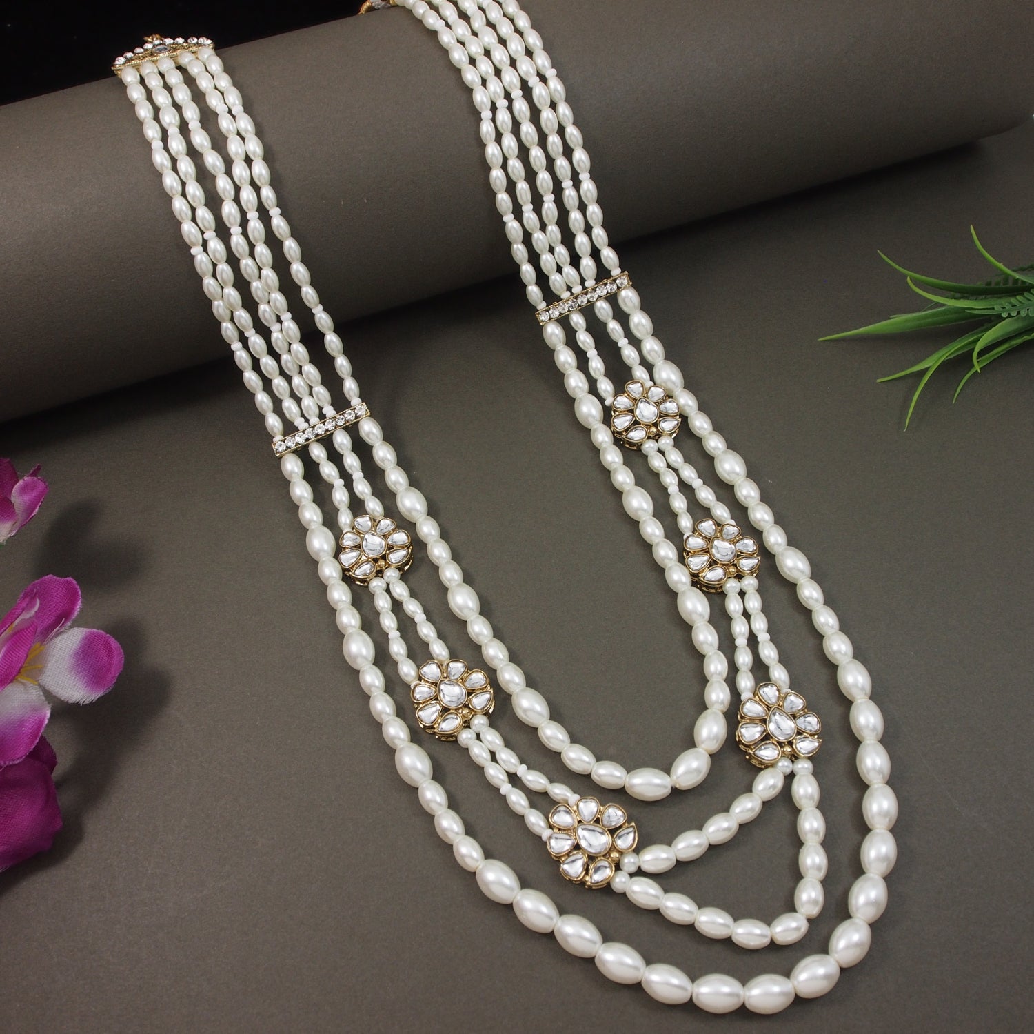 Shaurya - White Necklace For Men