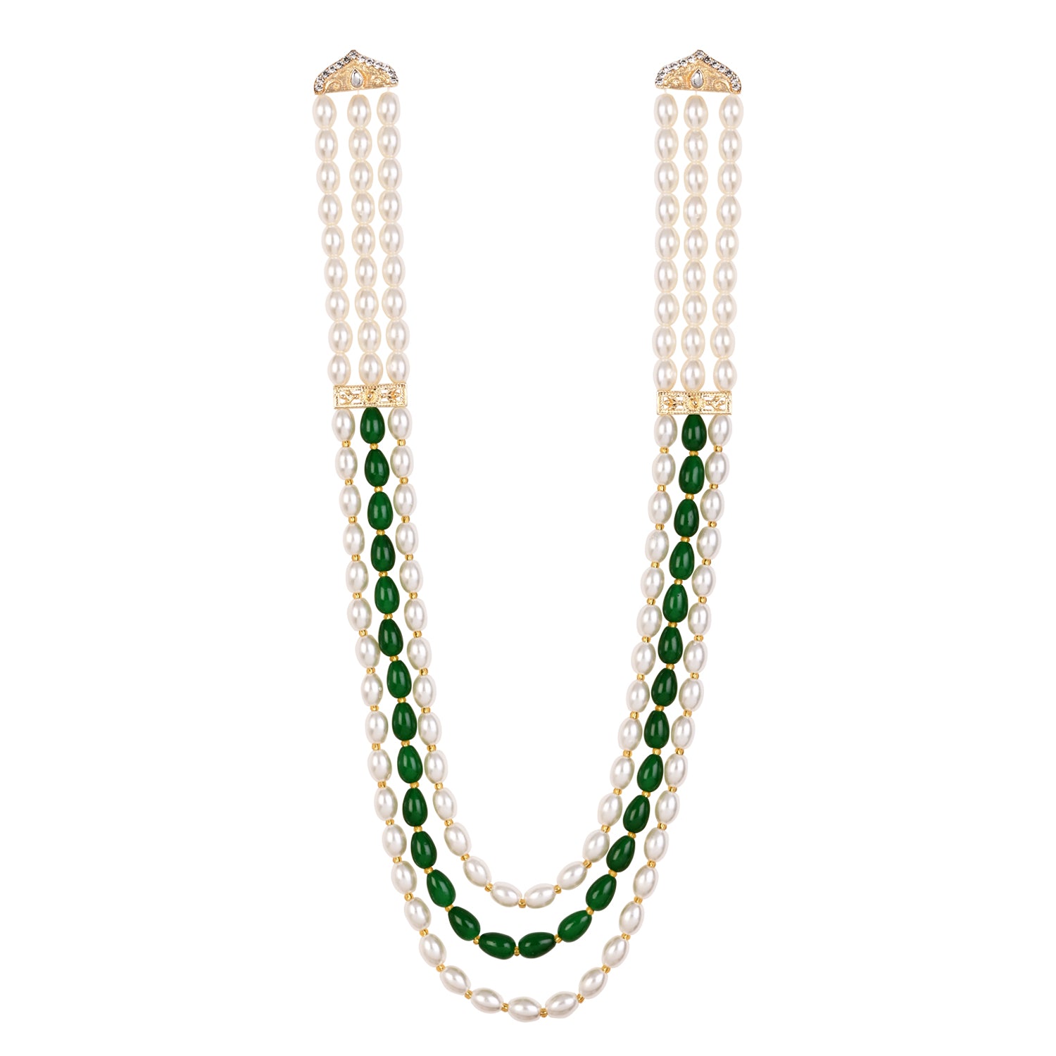 Aditya - Green Necklace For Men