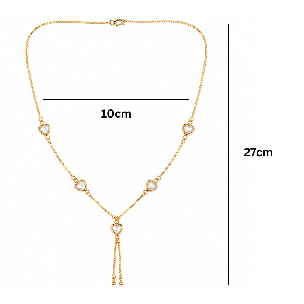 Adelia- Minimalist Heart Pendant Chain Necklace