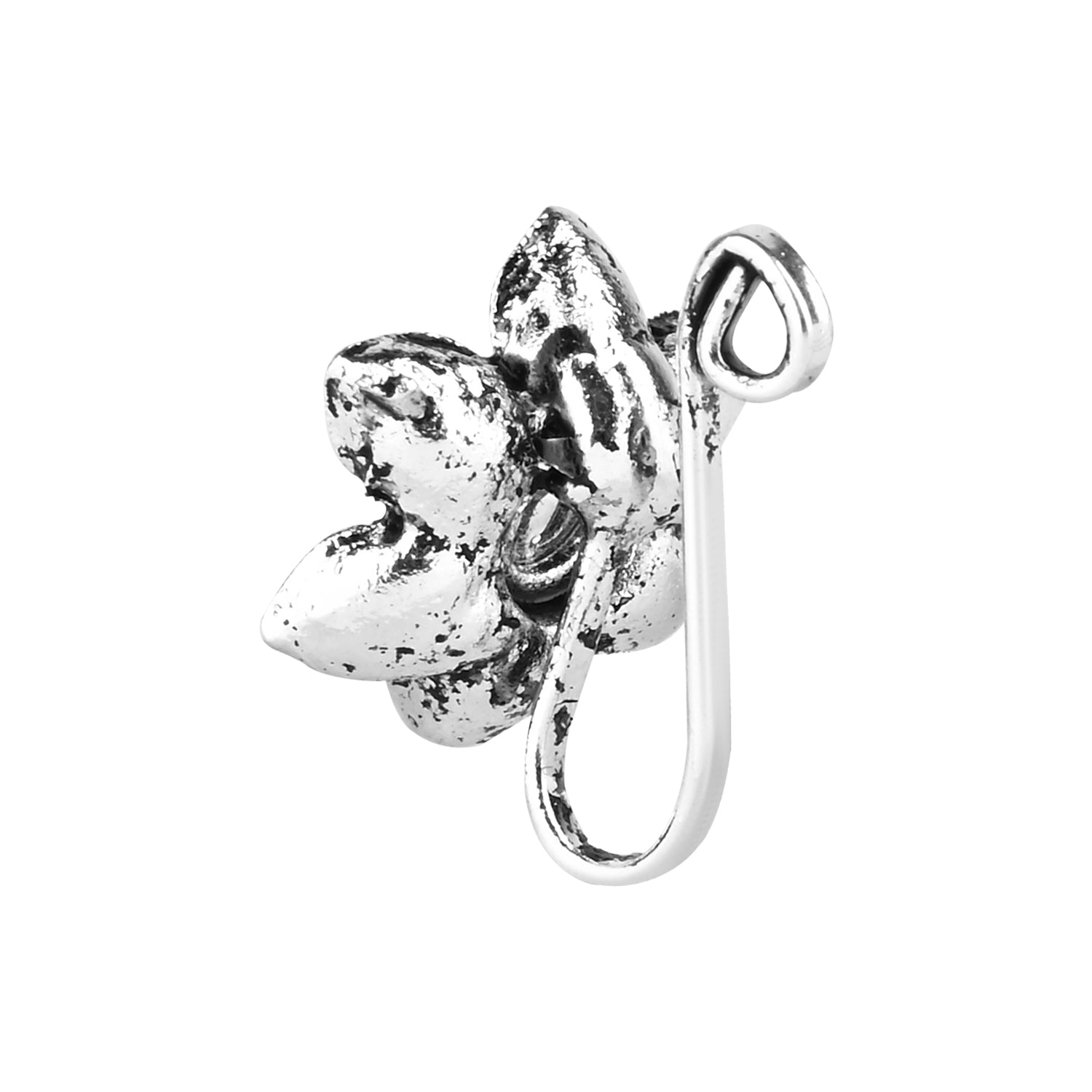 Indrani Oxidised NosePin