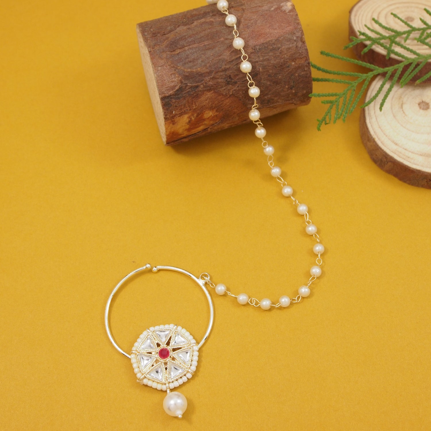 Palakshi - Pink Nose Ring