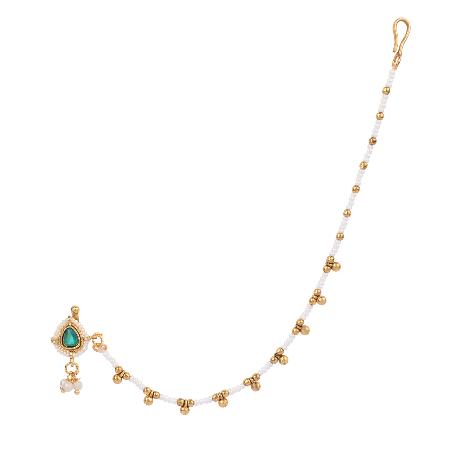 Apoorva - Green Nose Ring