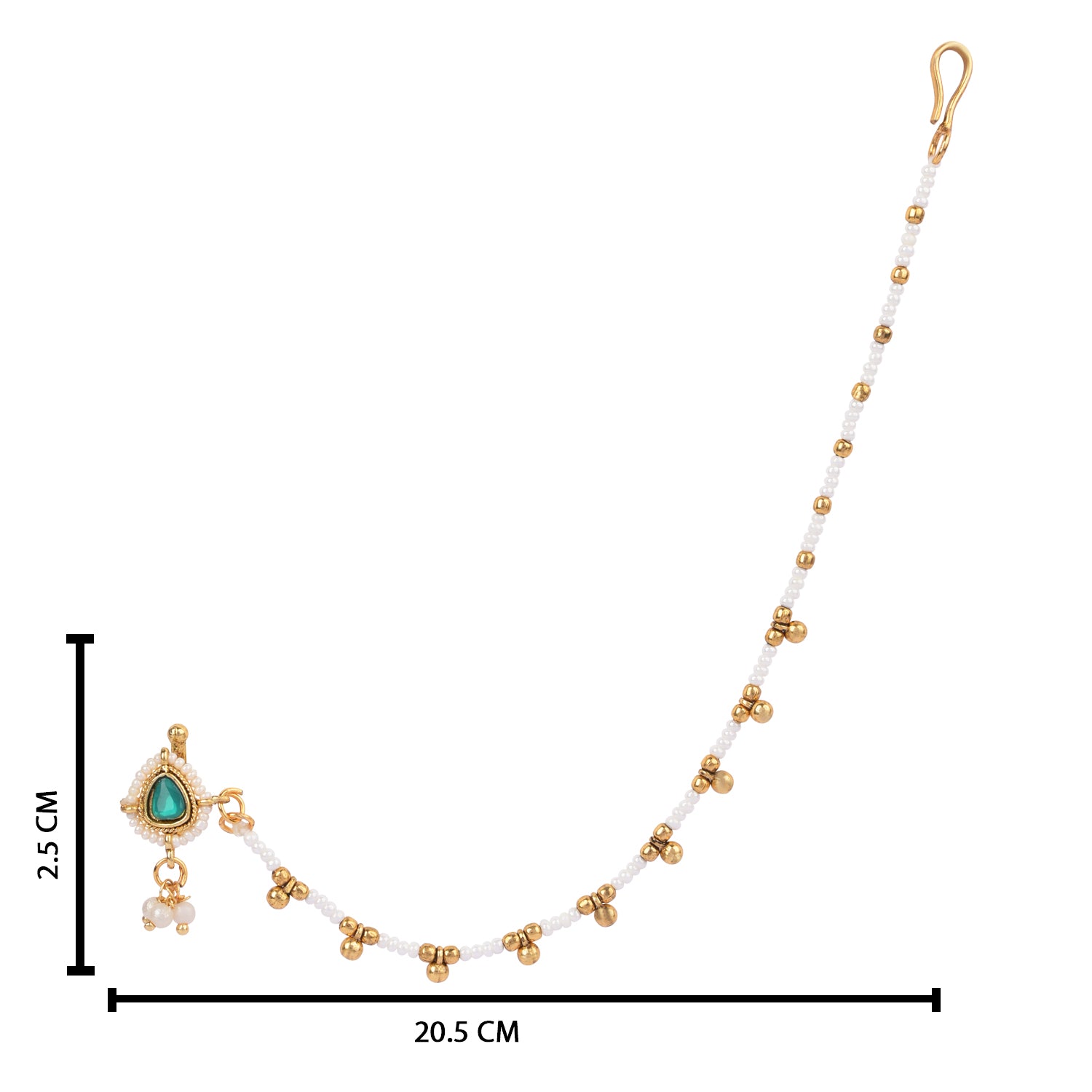 Apoorva - Green Nose Ring
