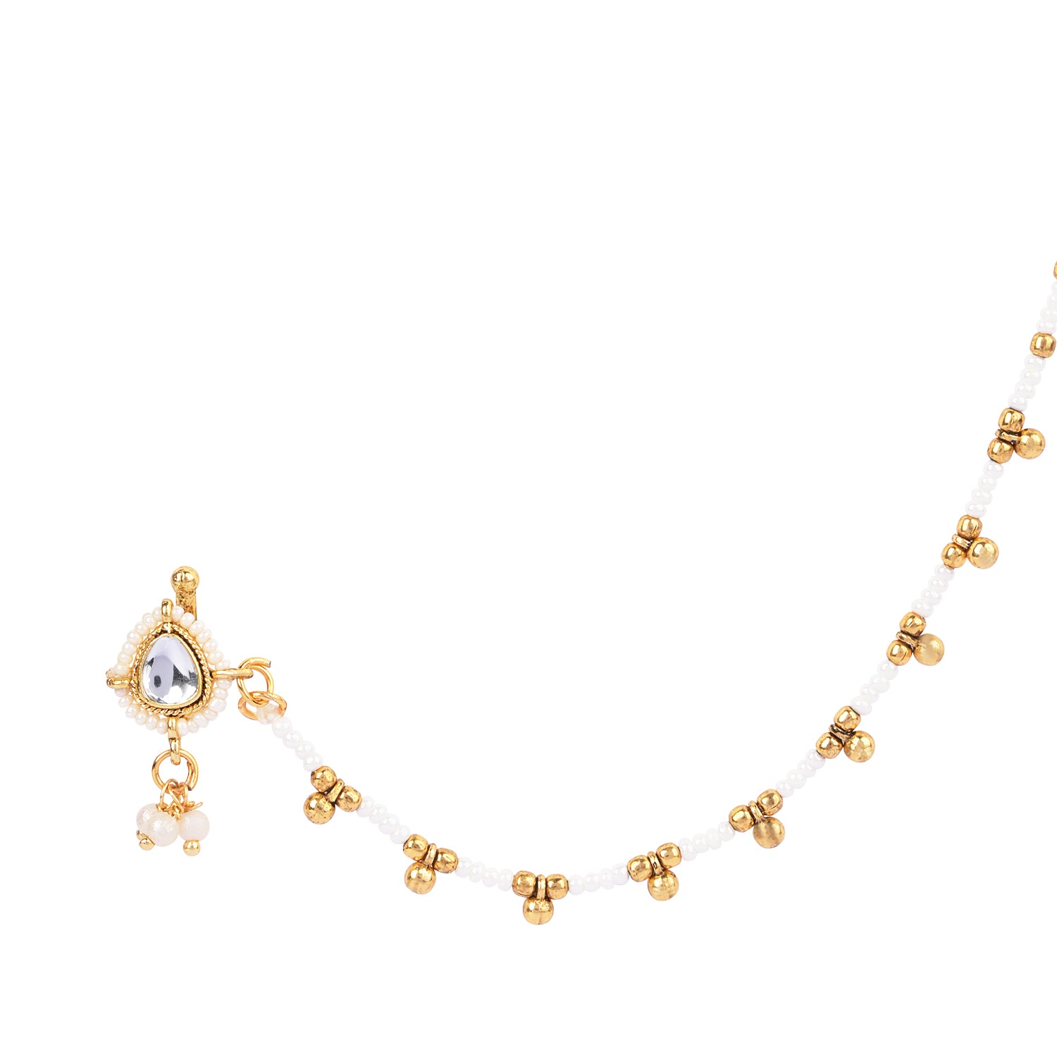 Dhanya - White Nose Ring