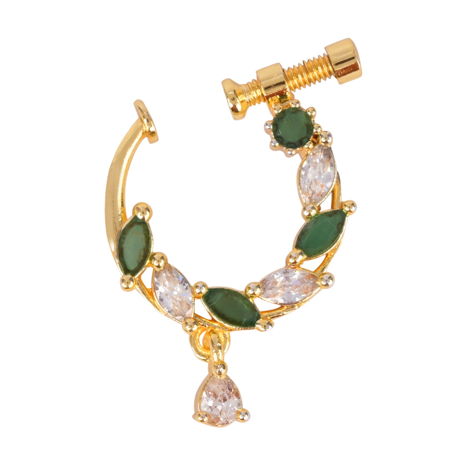 Ritanya - Green Nose Ring