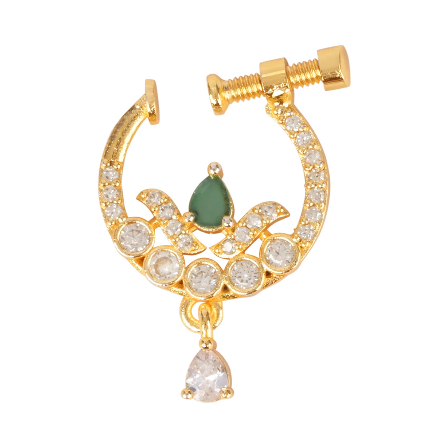 Ayira - Green Nose Ring