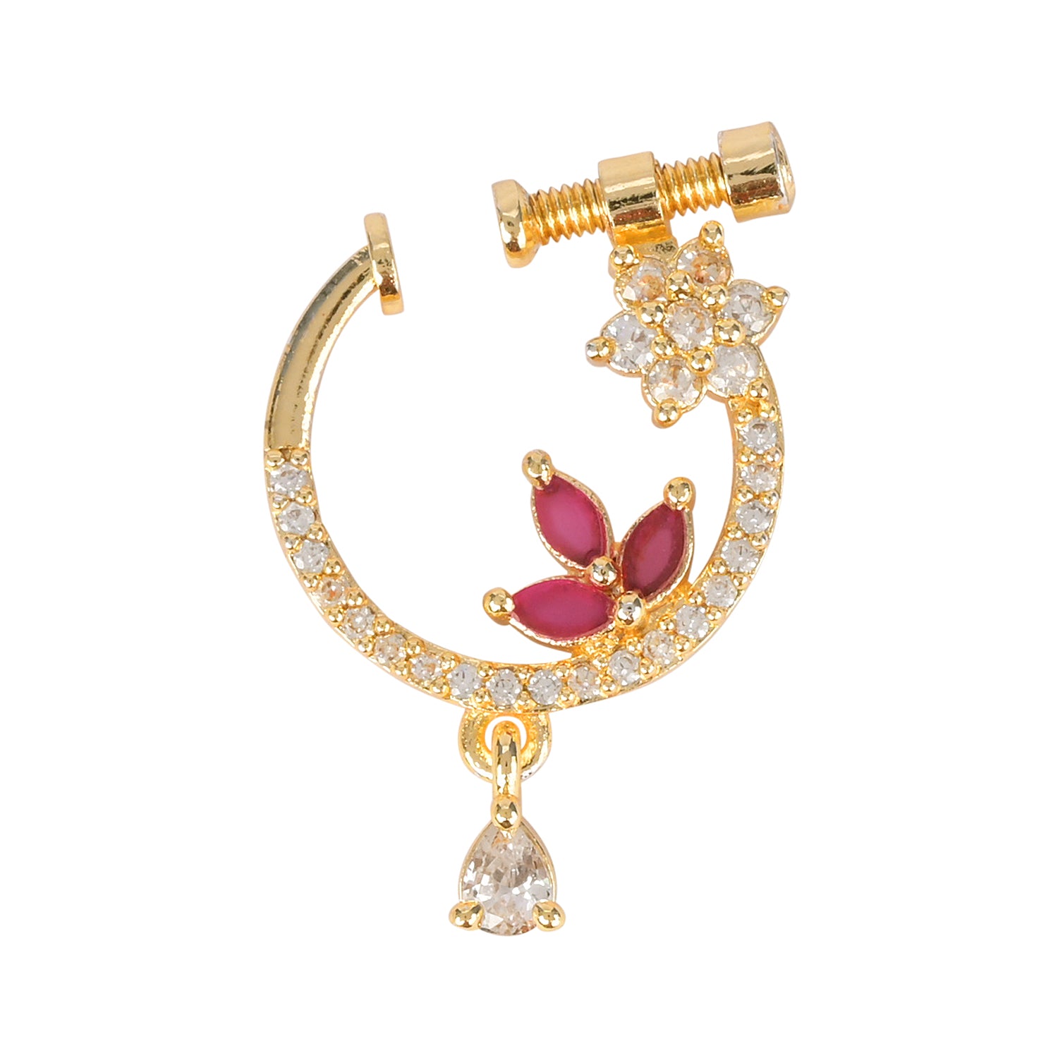 Jashvika- Pink Nose Ring