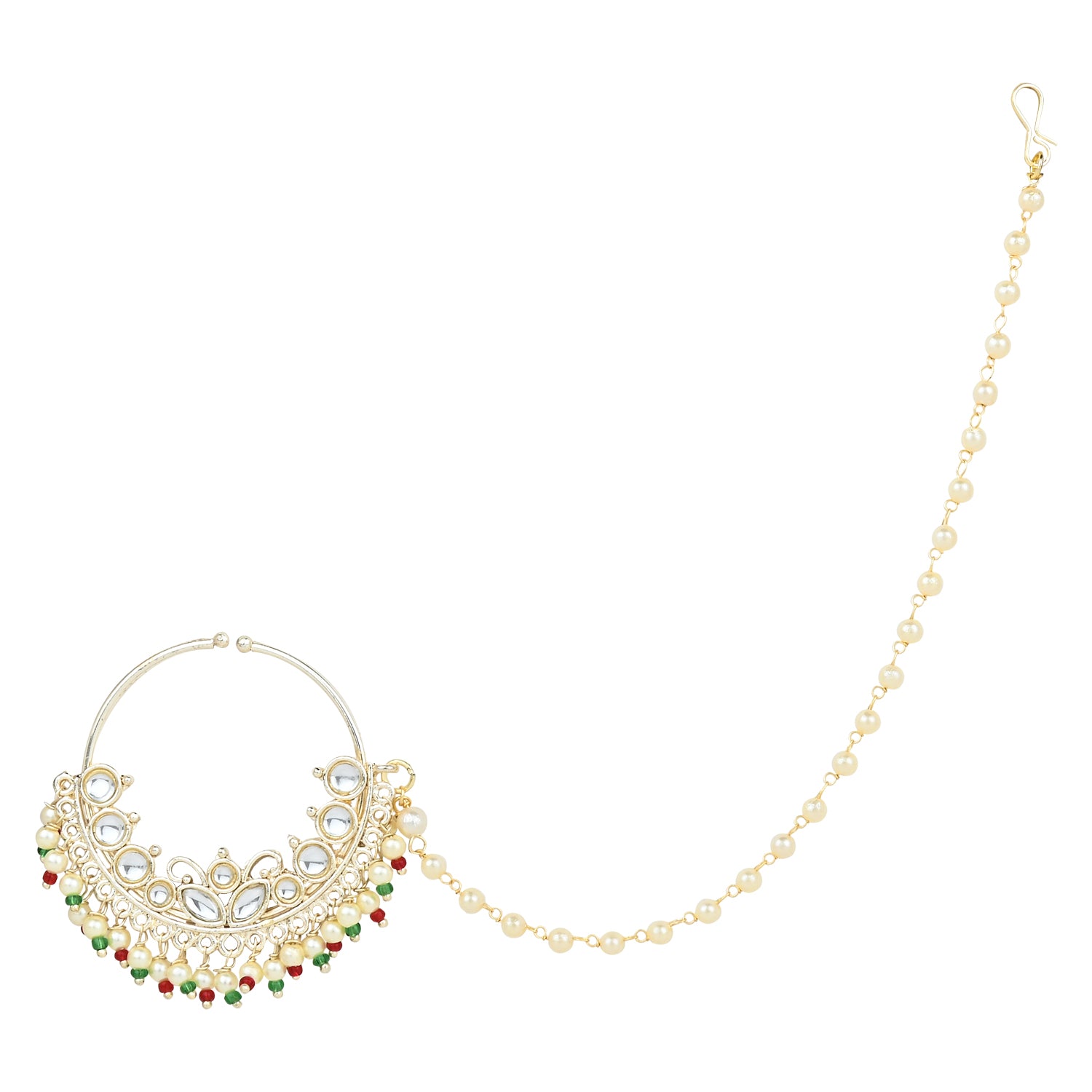 Ritvi White Nose Ring