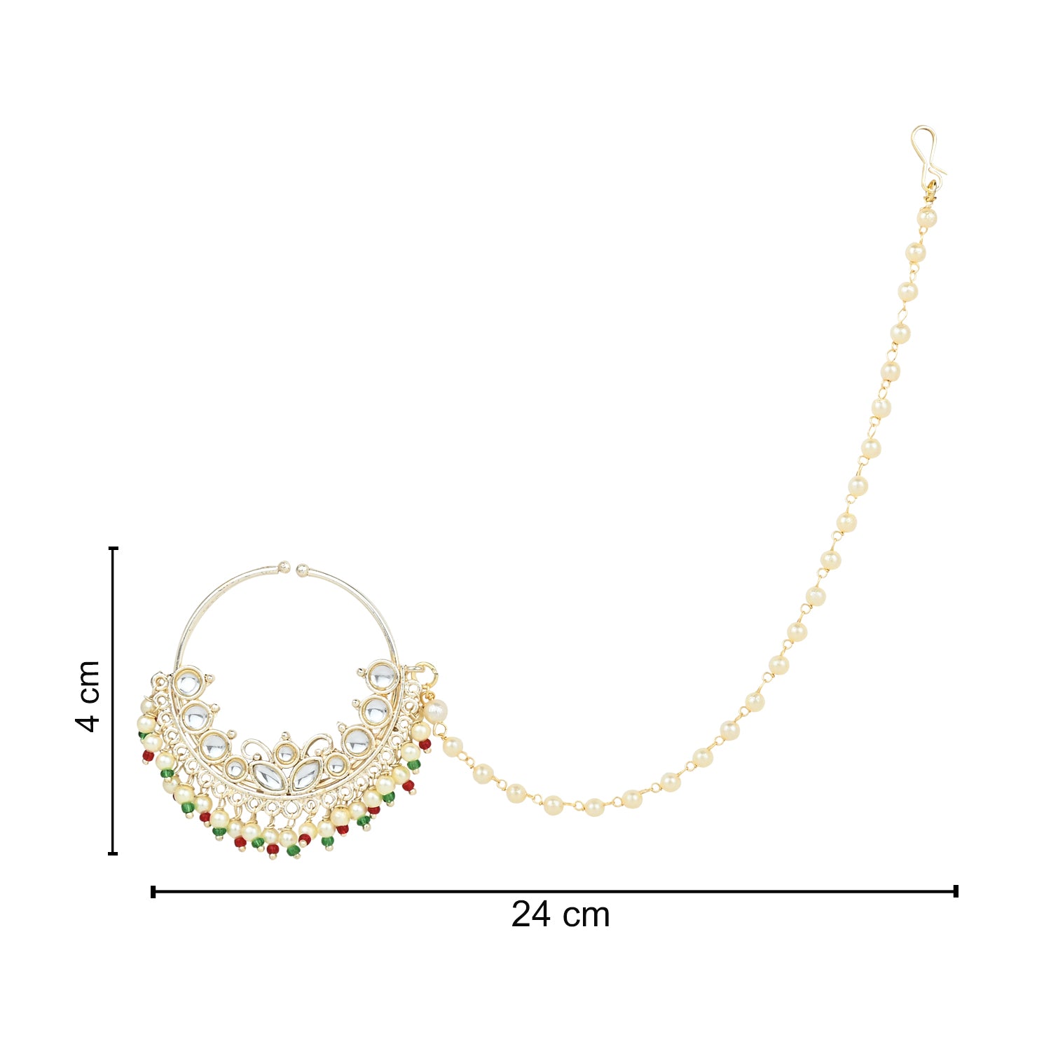 Ritvi White Nose Ring