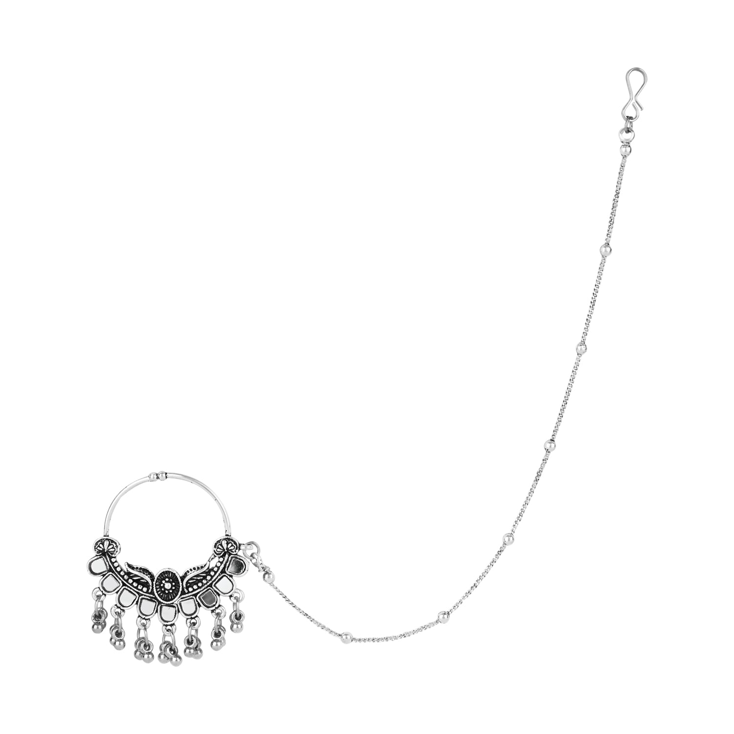 Hritvi Oxidised NoseRing