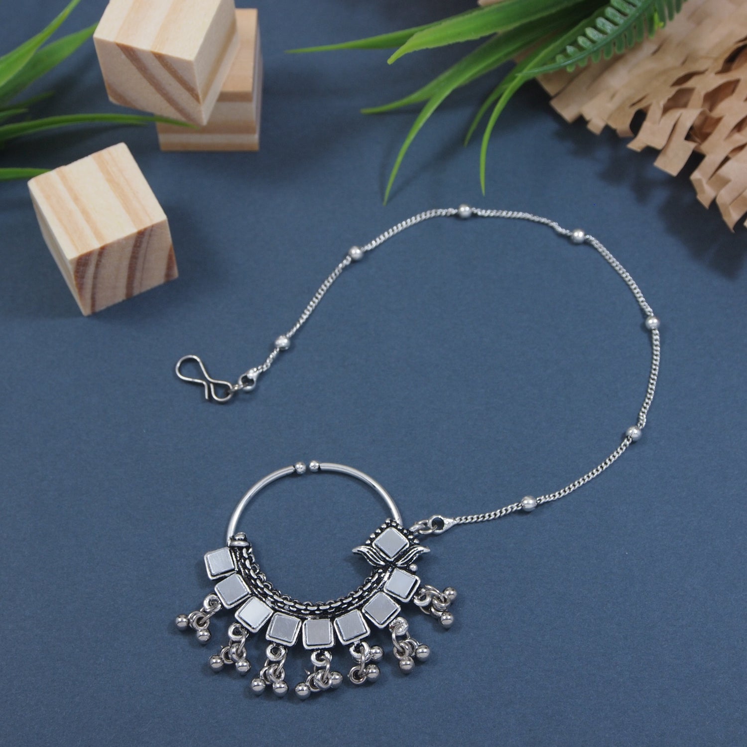 Sanshi Oxidised NoseRing