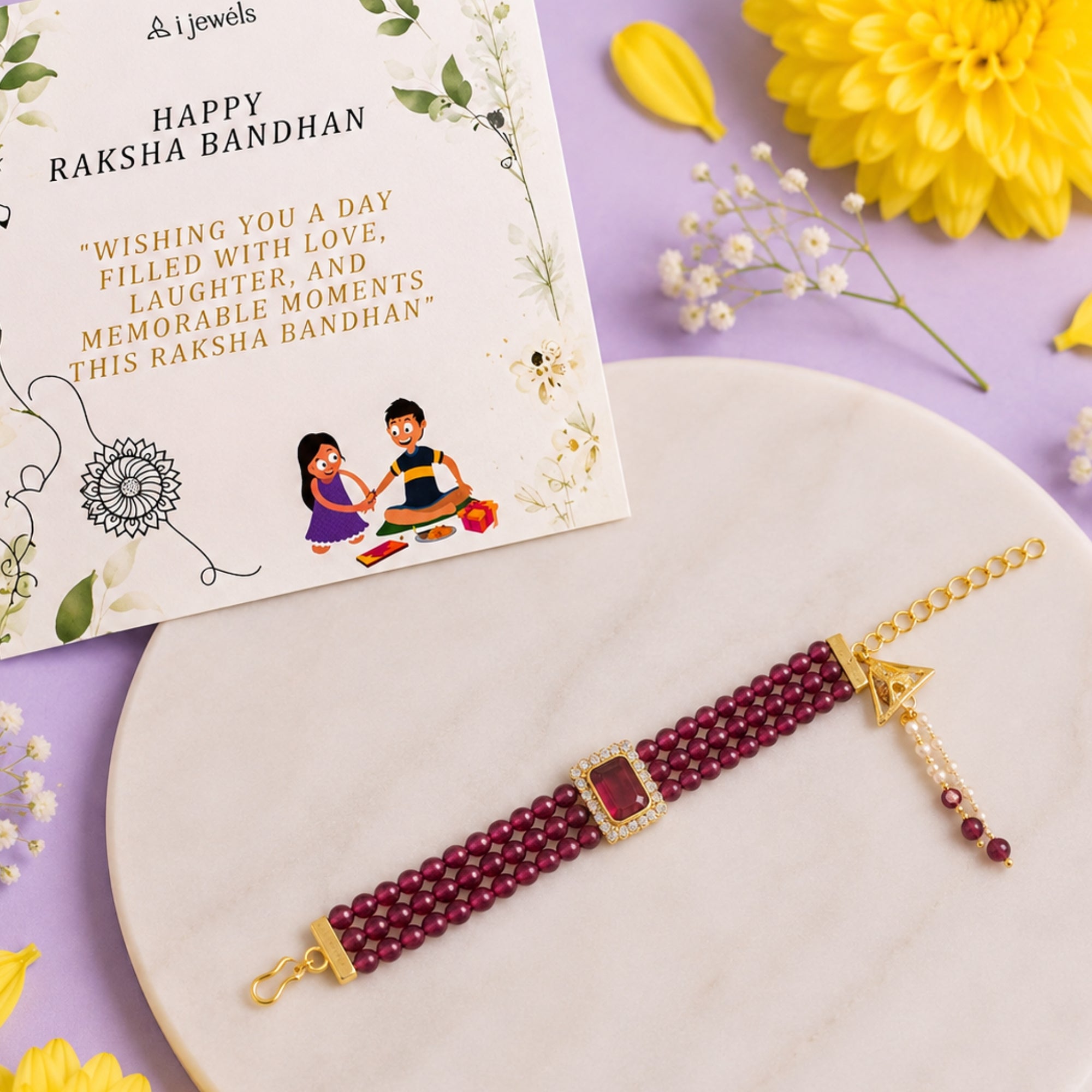Alluring Pearl & Kundan Bracelet