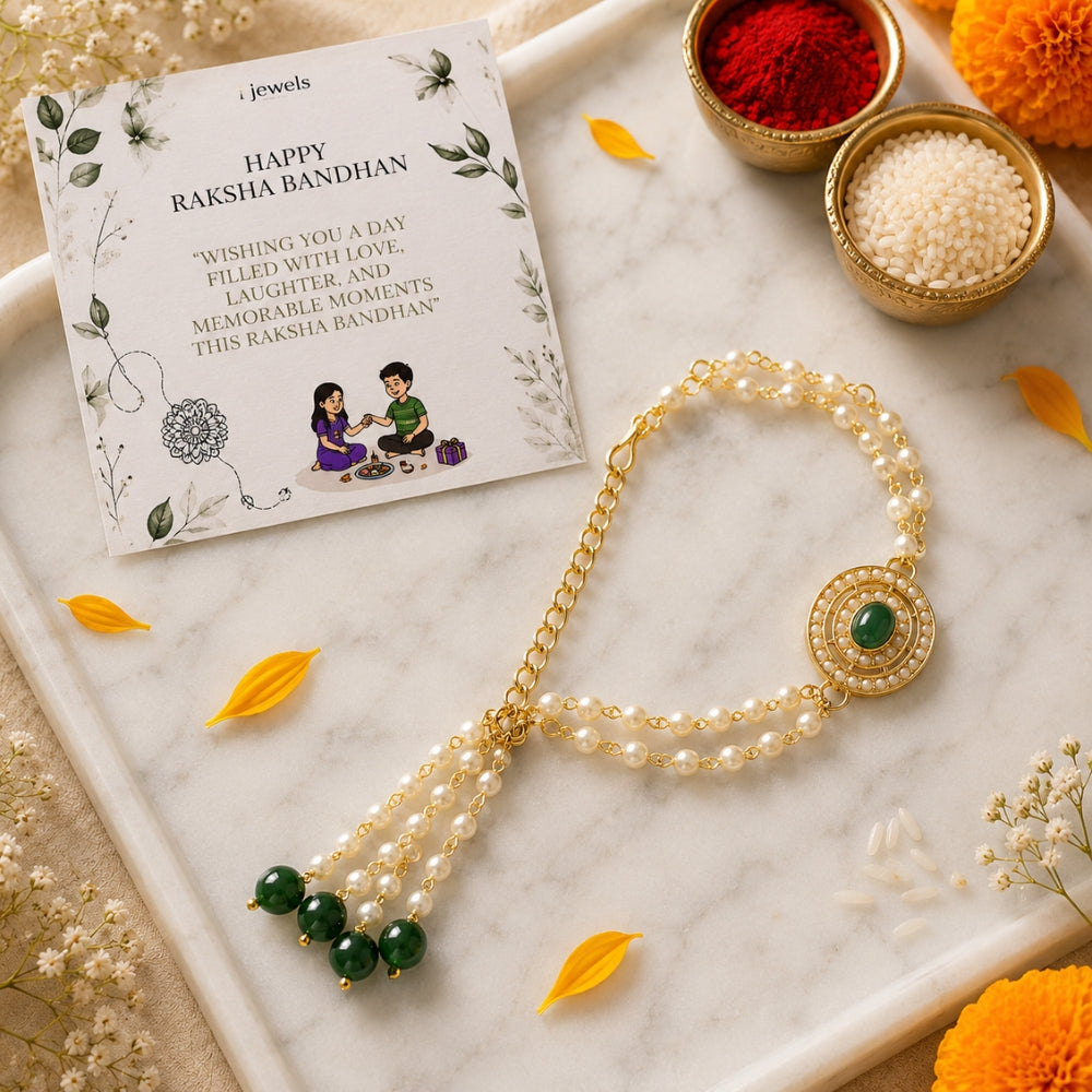 Alluring Pearl & Kundan Bracelet