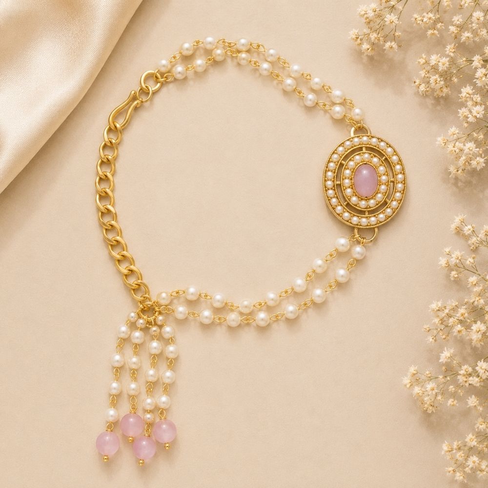 Alluring Pearl & Kundan Bracelet