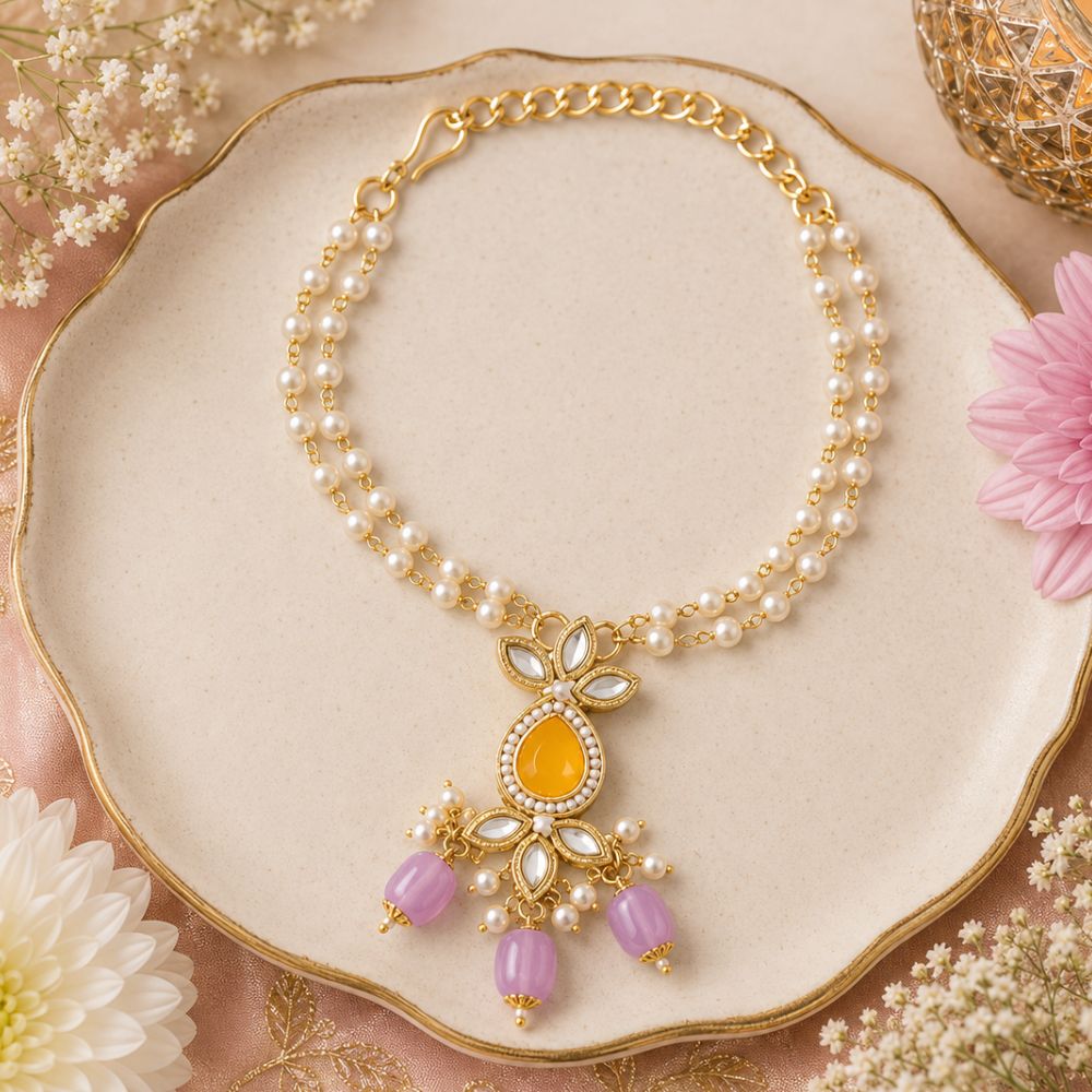 Alluring Pearl & Kundan Bracelet