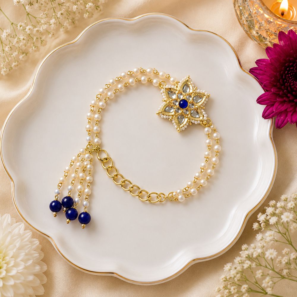 Alluring Pearl & Kundan Bracelet