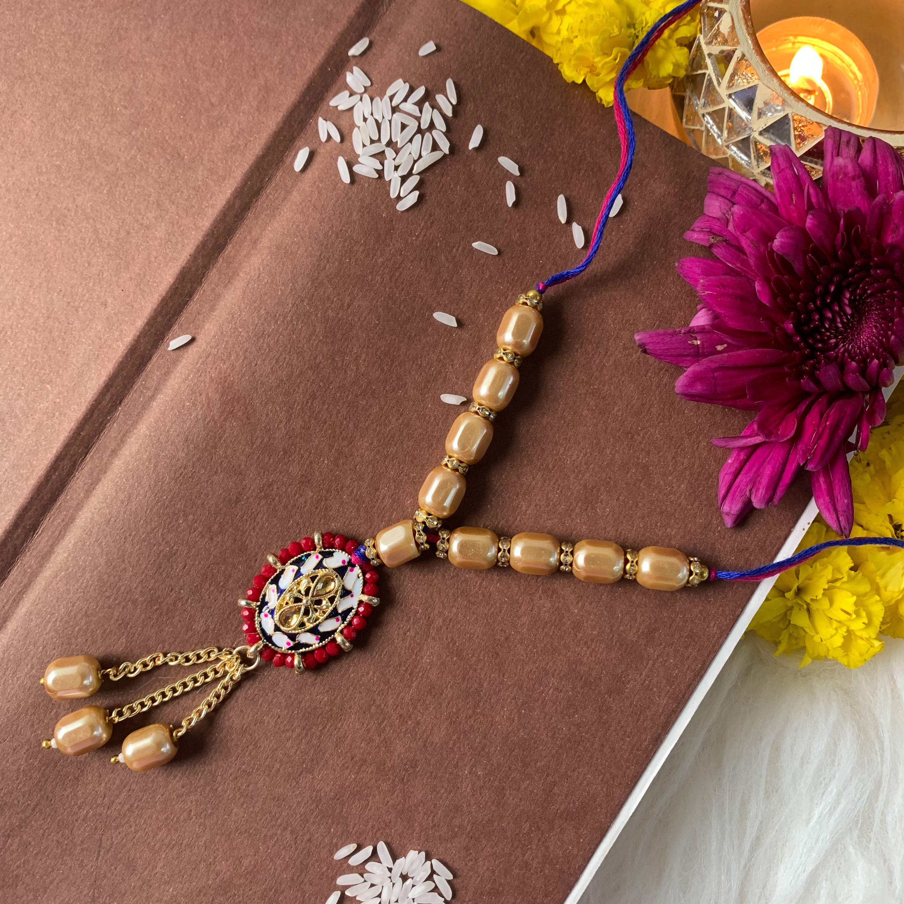 Alluring Pearl & Kundan Bracelet