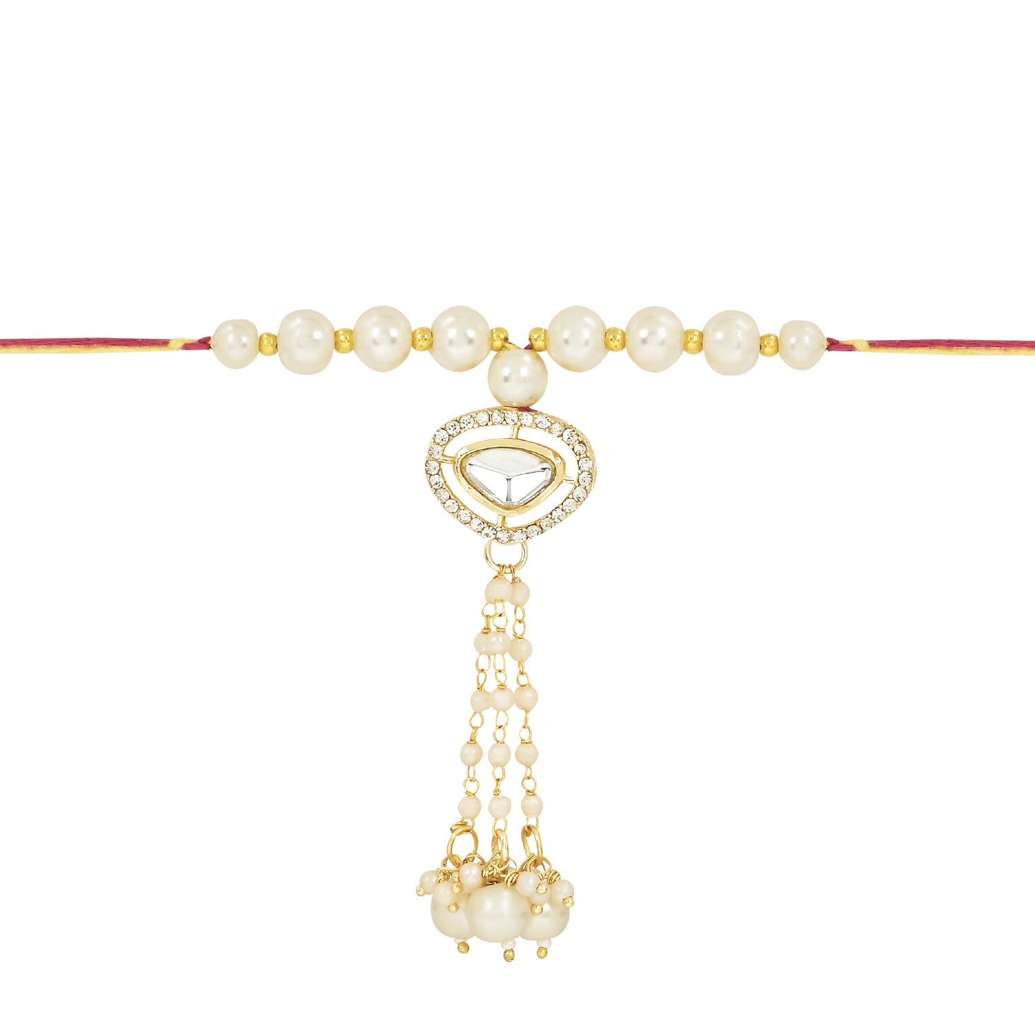 Alluring Pearl & Kundan Bracelet