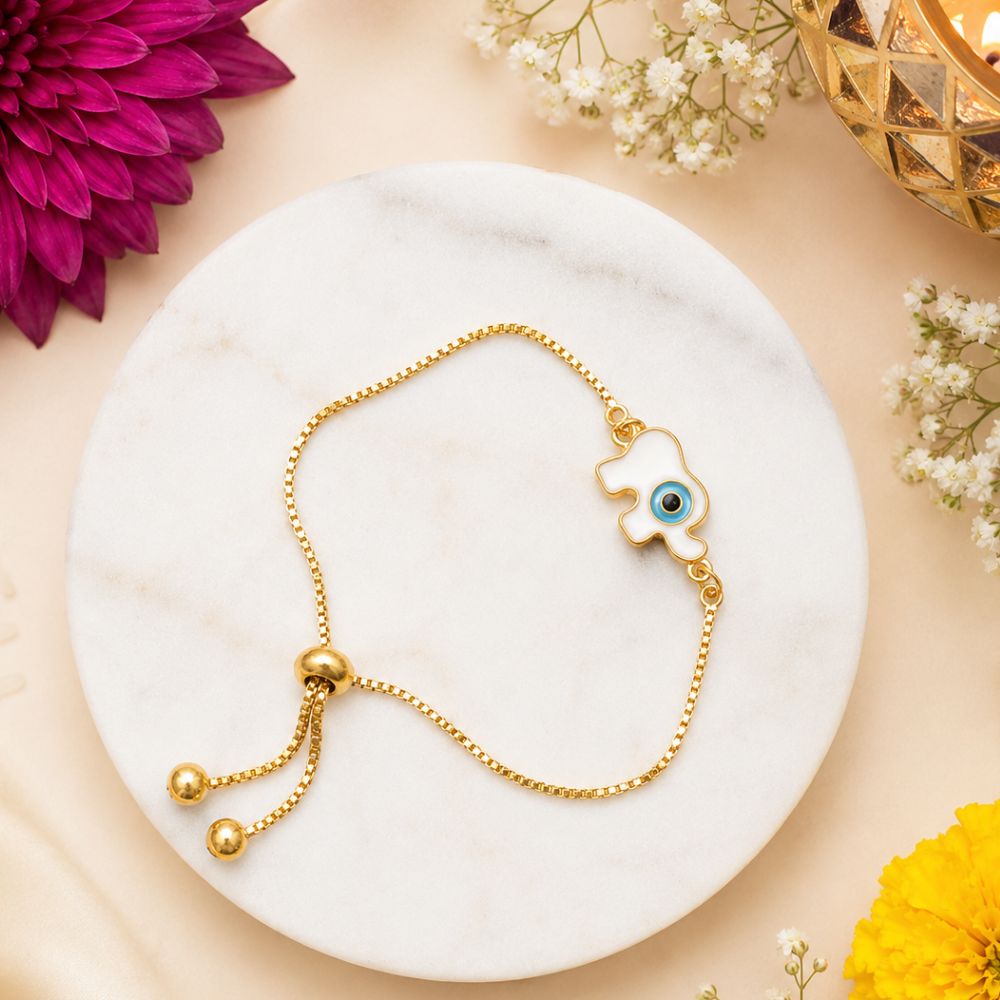 Elephant Shape Enamel Bracelet