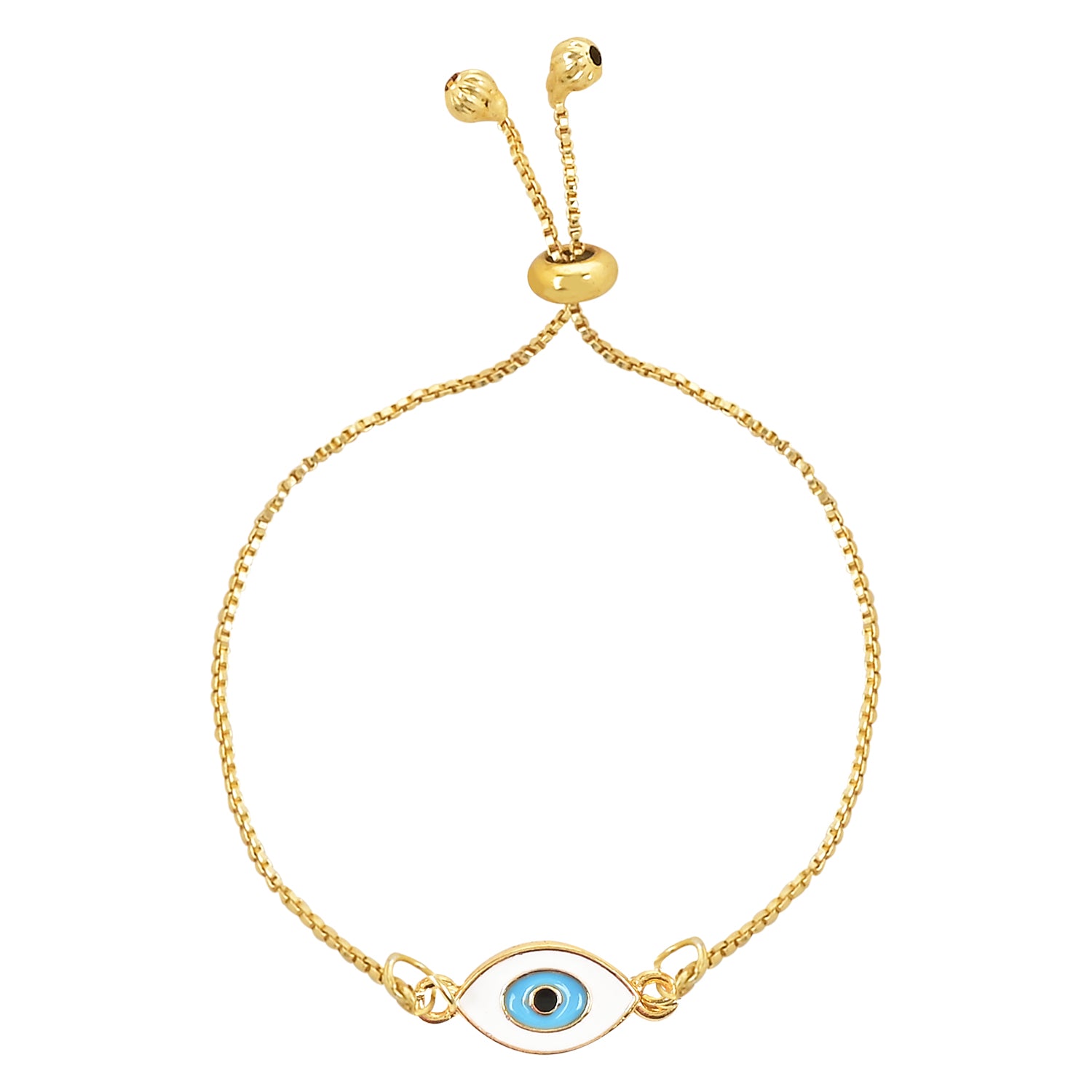 Evil Eye Shape Enamel Bracelet